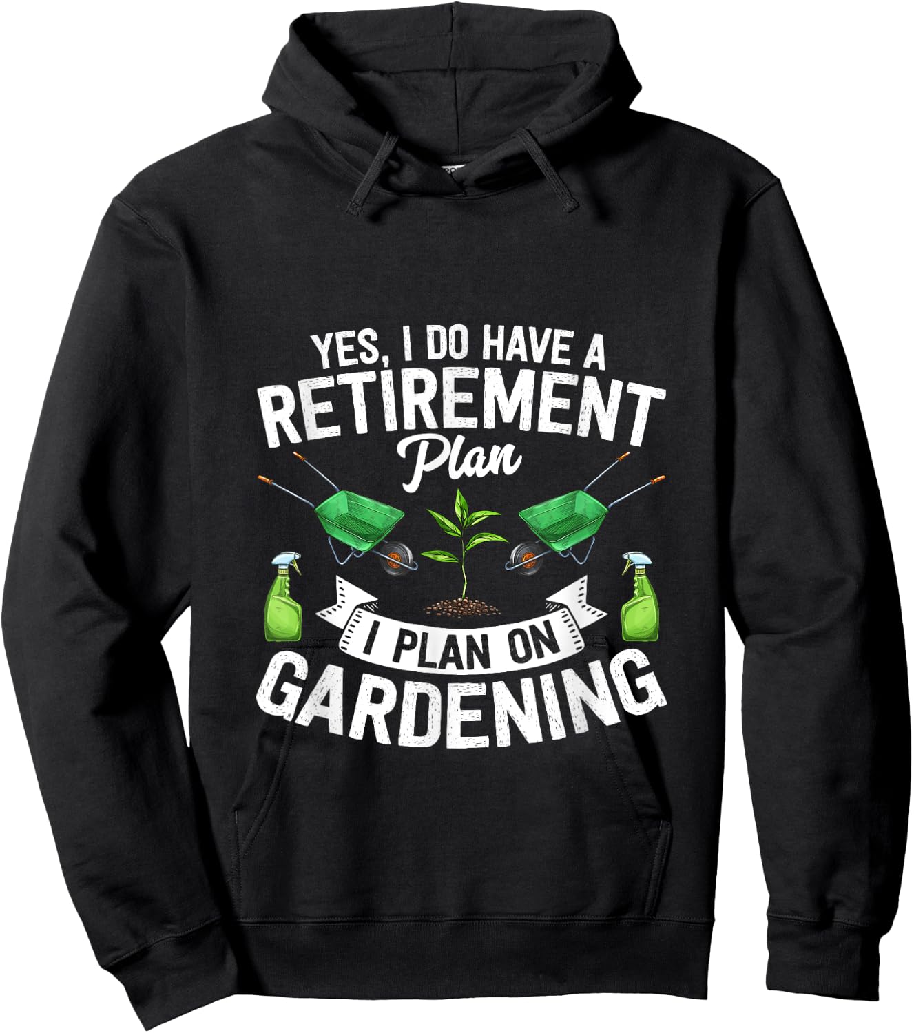 Gardening Gardener retirement gift shirt Hoodie - Hoodie | Black