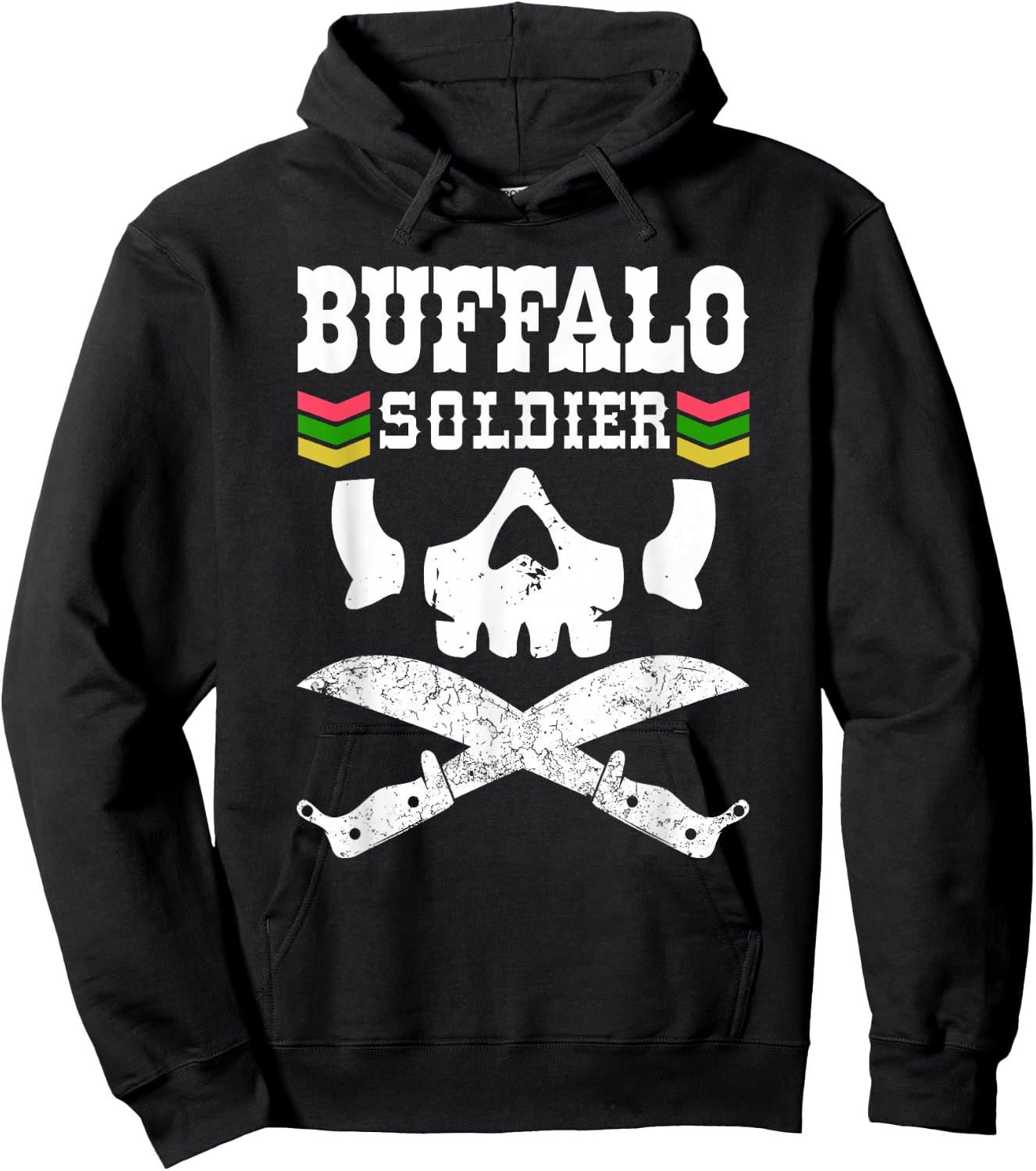 Buffalo Soldier! Rastafarian Hoodie - Hoodie | Black