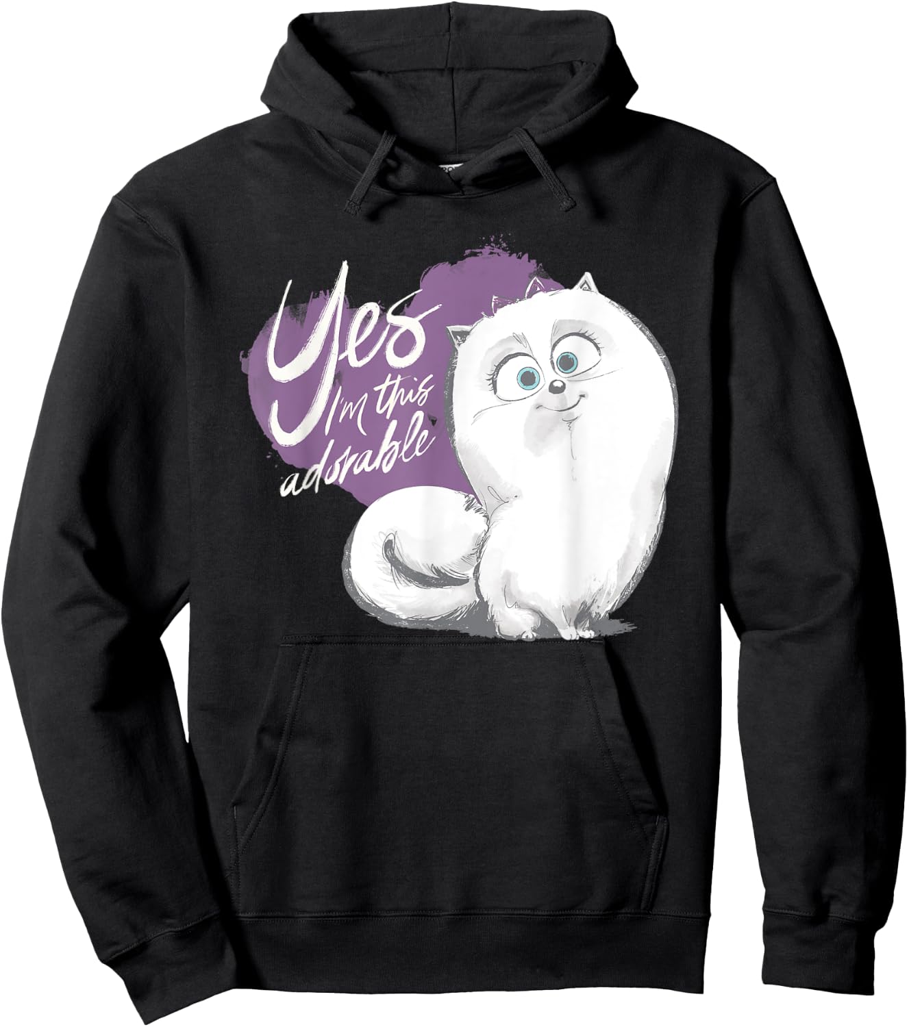 Pets 2 Gidget I'm Adorable Hoodie - Hoodie | Black