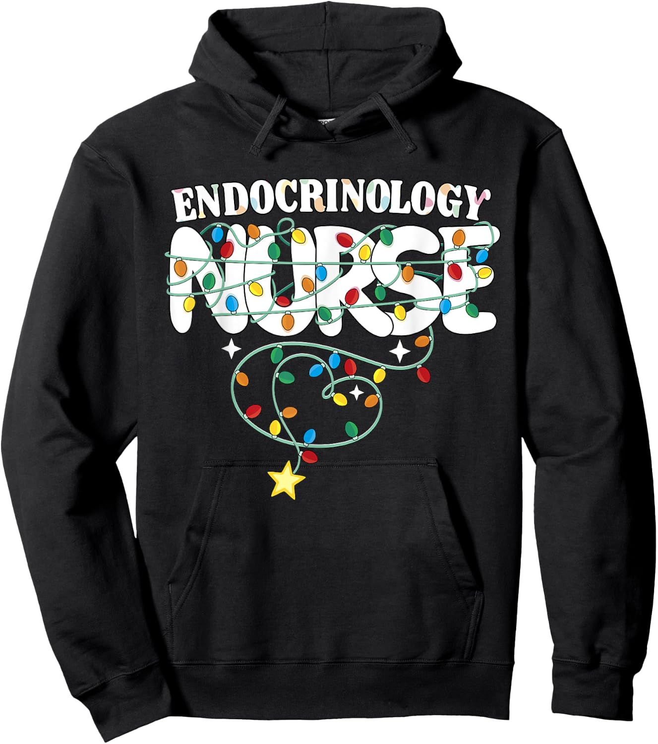 Endocrinology Nurse Christmas Endocrine Nursing NP RN Squad Hoodie - Hoodie | Black
