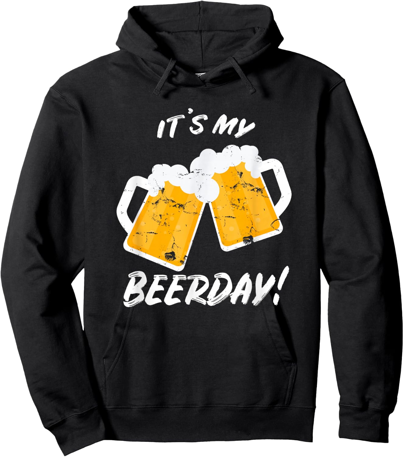 Beer Shirt It's My Beerday Funny Drinking Men Women Birthday Hoodie - Hoodie | Black