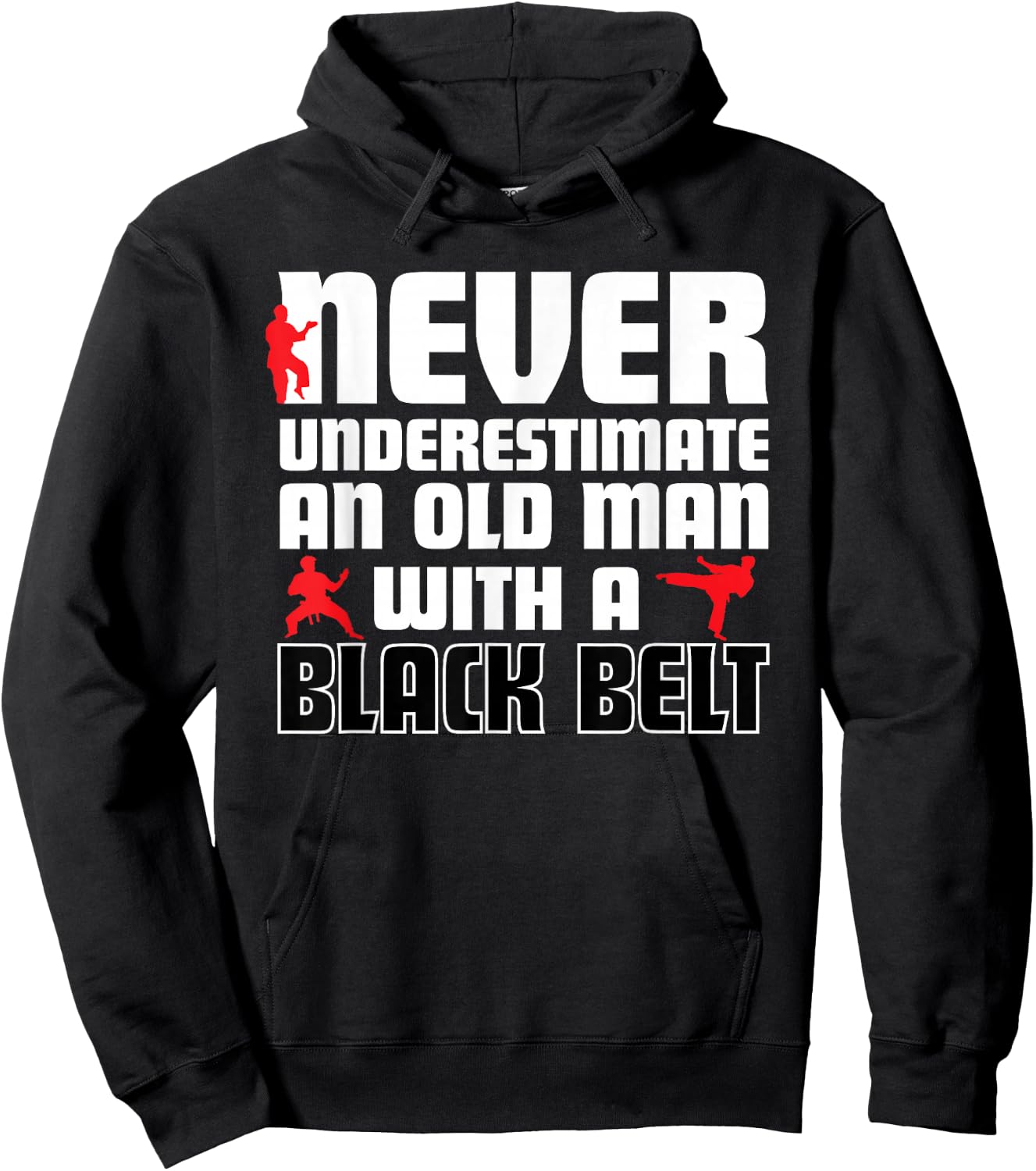 Cool Karate Humor Shirt . Funny Martial Arts Gift Hoodie - Hoodie | Black