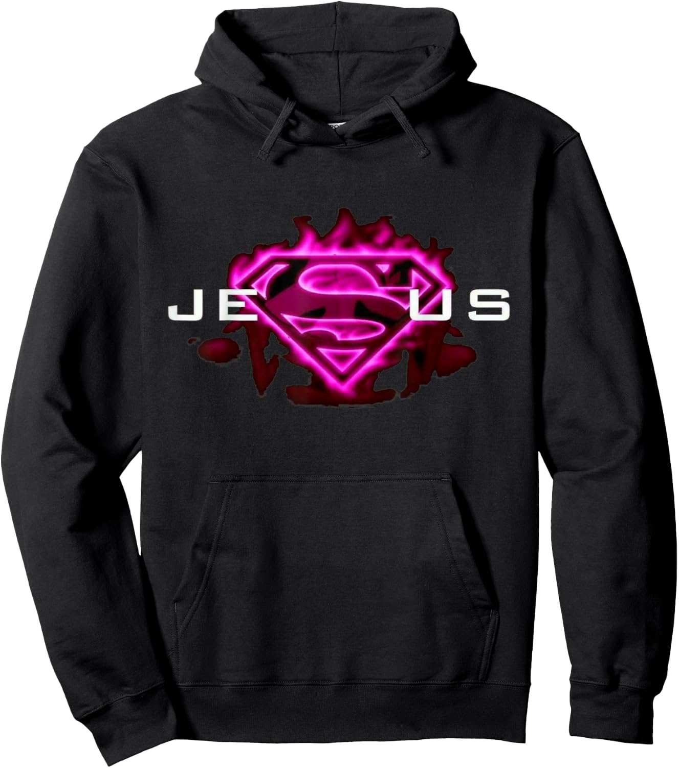 Jesus is my superhero, Christian love Hoodie - Hoodie | Black