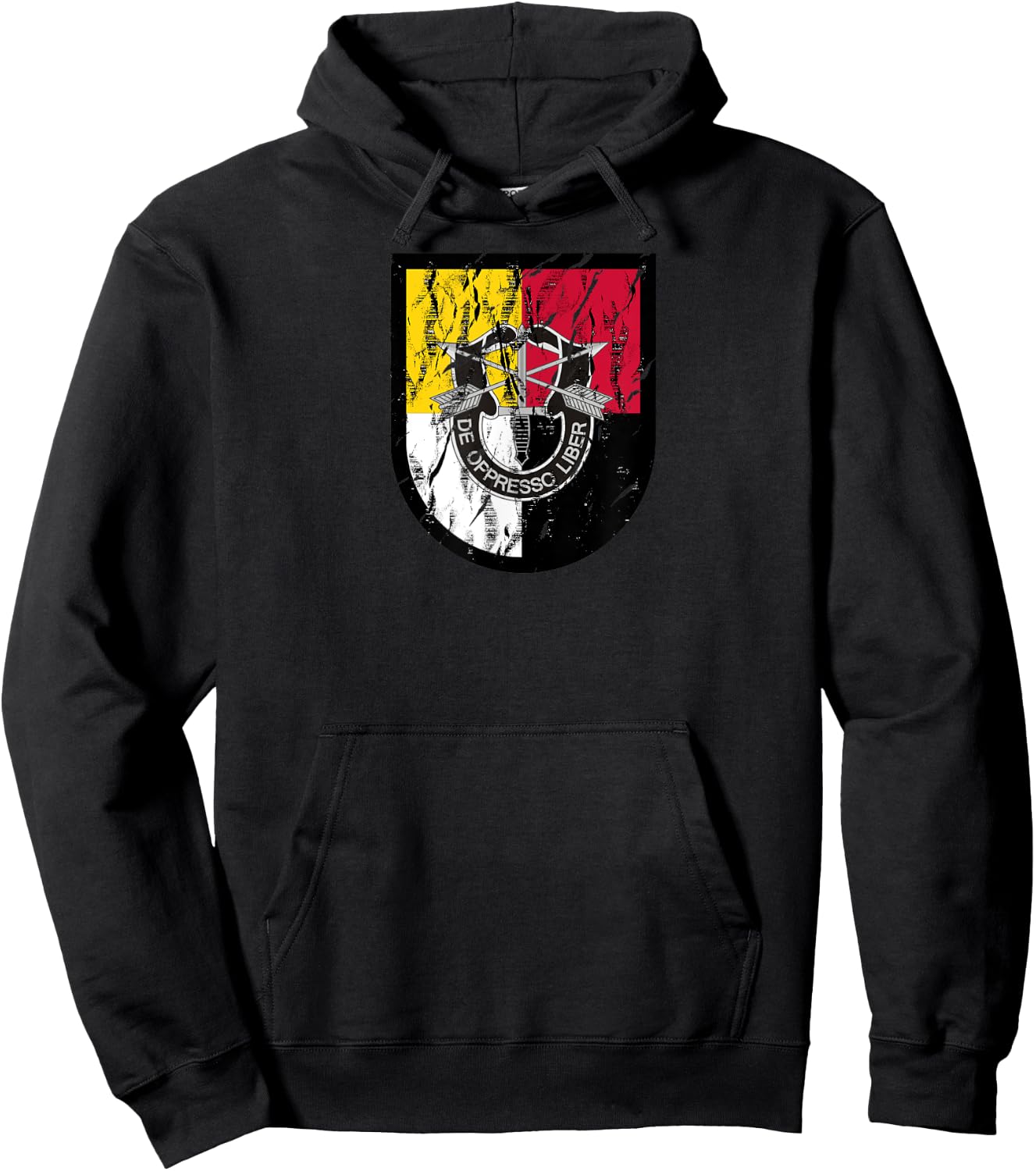 US Special Forces Shirt - 3rd Group (SFG) - Distressed Hoodie - Hoodie | Black