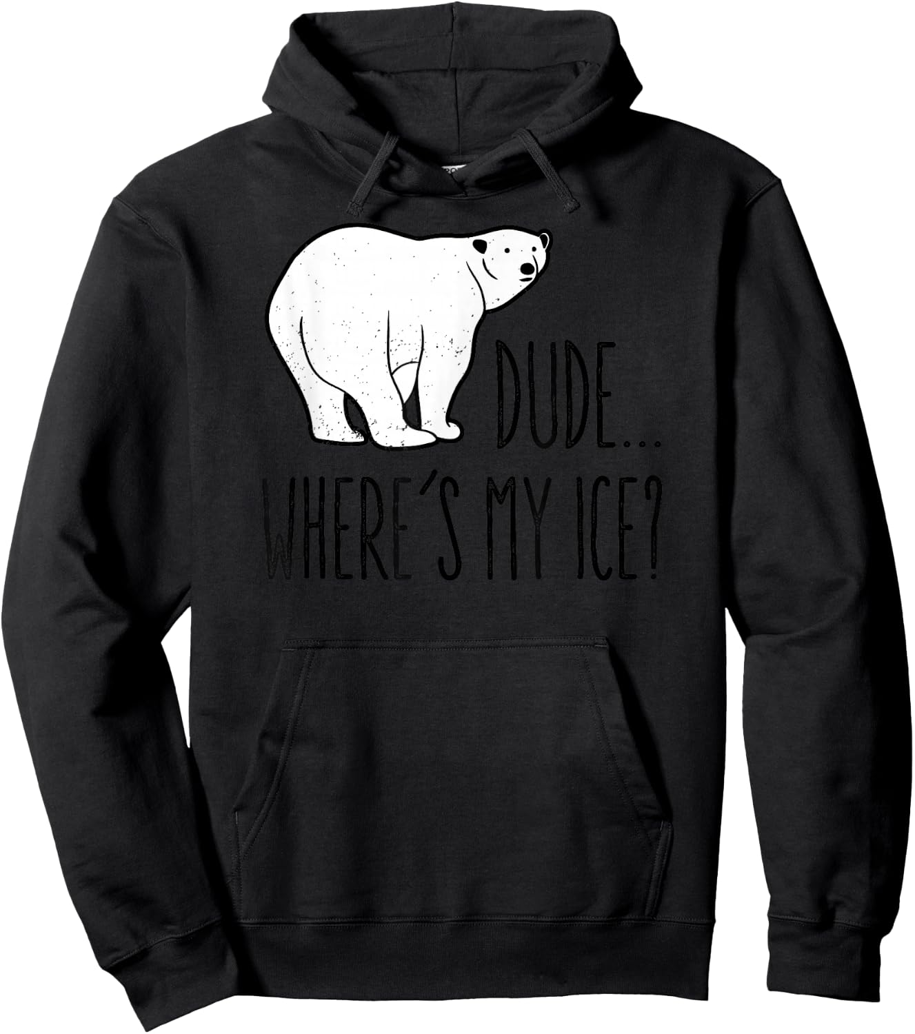 Climate Change Polar Bear Environmentalist Gift Hoodie - Hoodie | Black