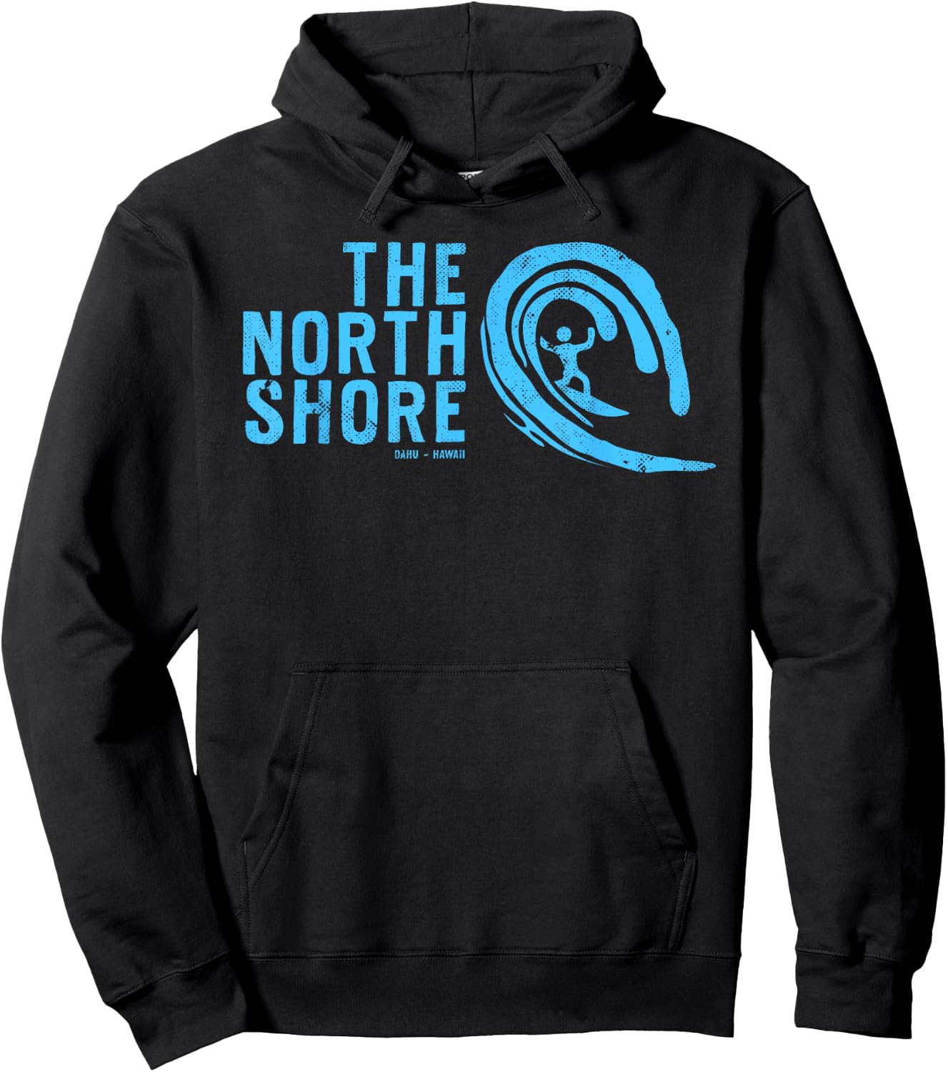 The North Shore Oahu Hawaii, Hawaiian Surf Family Vacation Hoodie - Hoodie | Black