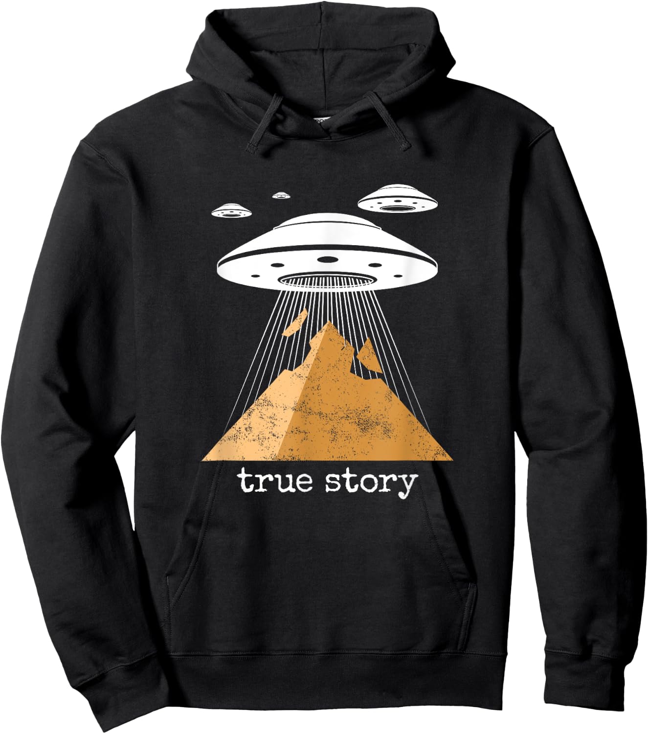 Ancient Alien Theory Novelty Shirt - UFO Conspiracy Hoodie - Hoodie | Black