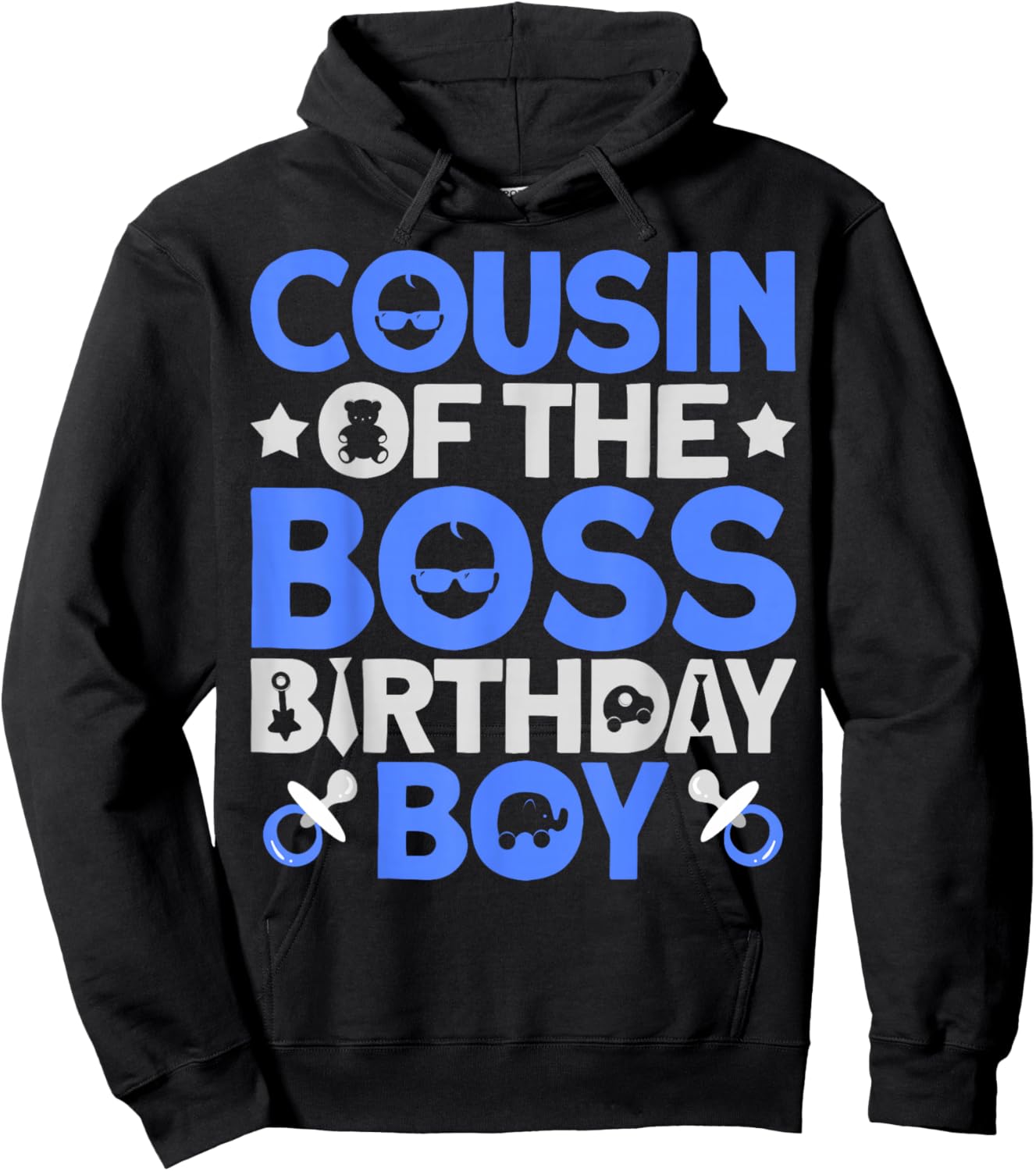 Cousin Of The Boss Birthday Party Outfit Like A Boss Cousin Hoodie - Hoodie | Black