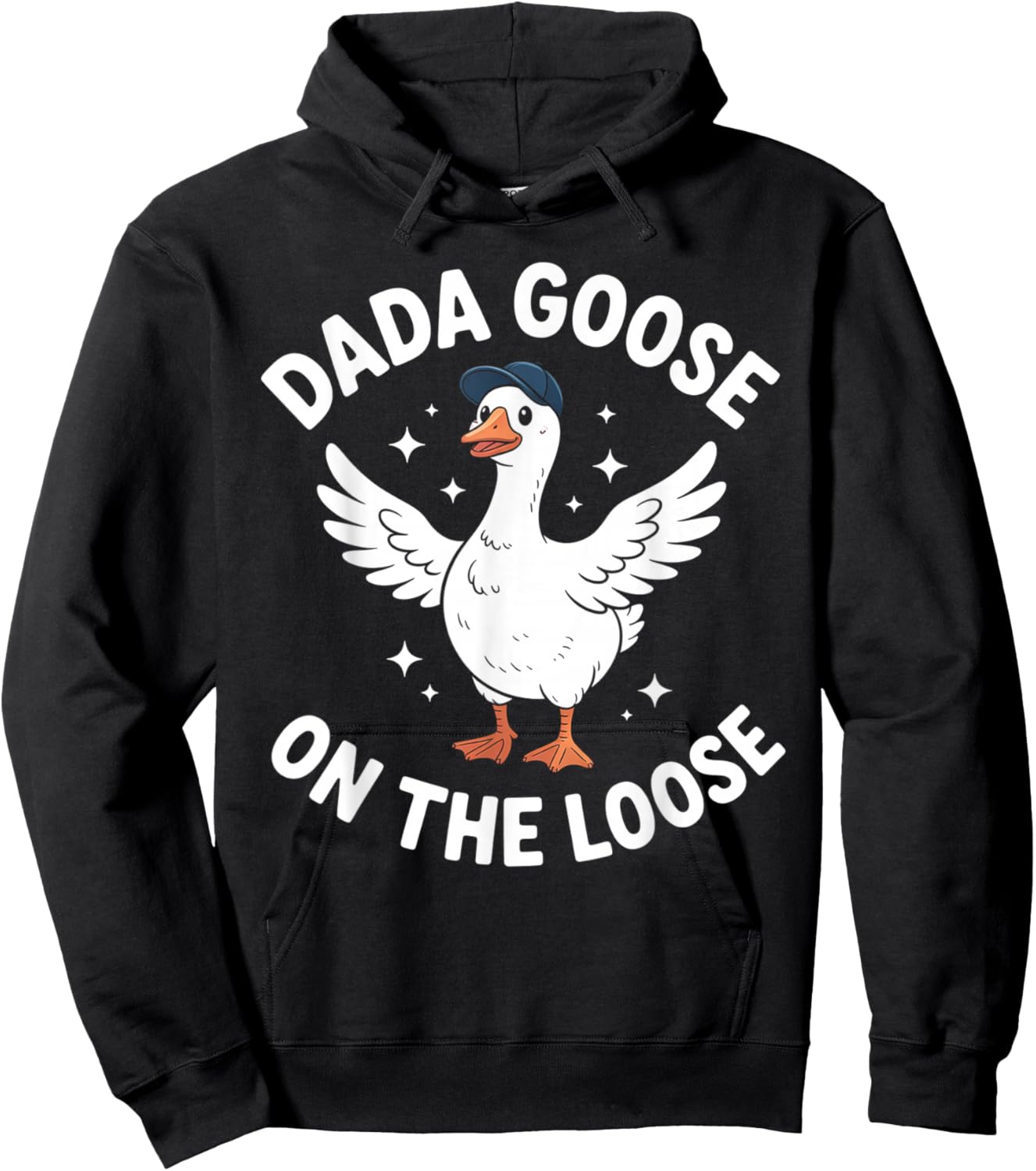 Silly Goose Dad New Dad Pregnancy Announcement Fathers Day Hoodie - Hoodie | Black