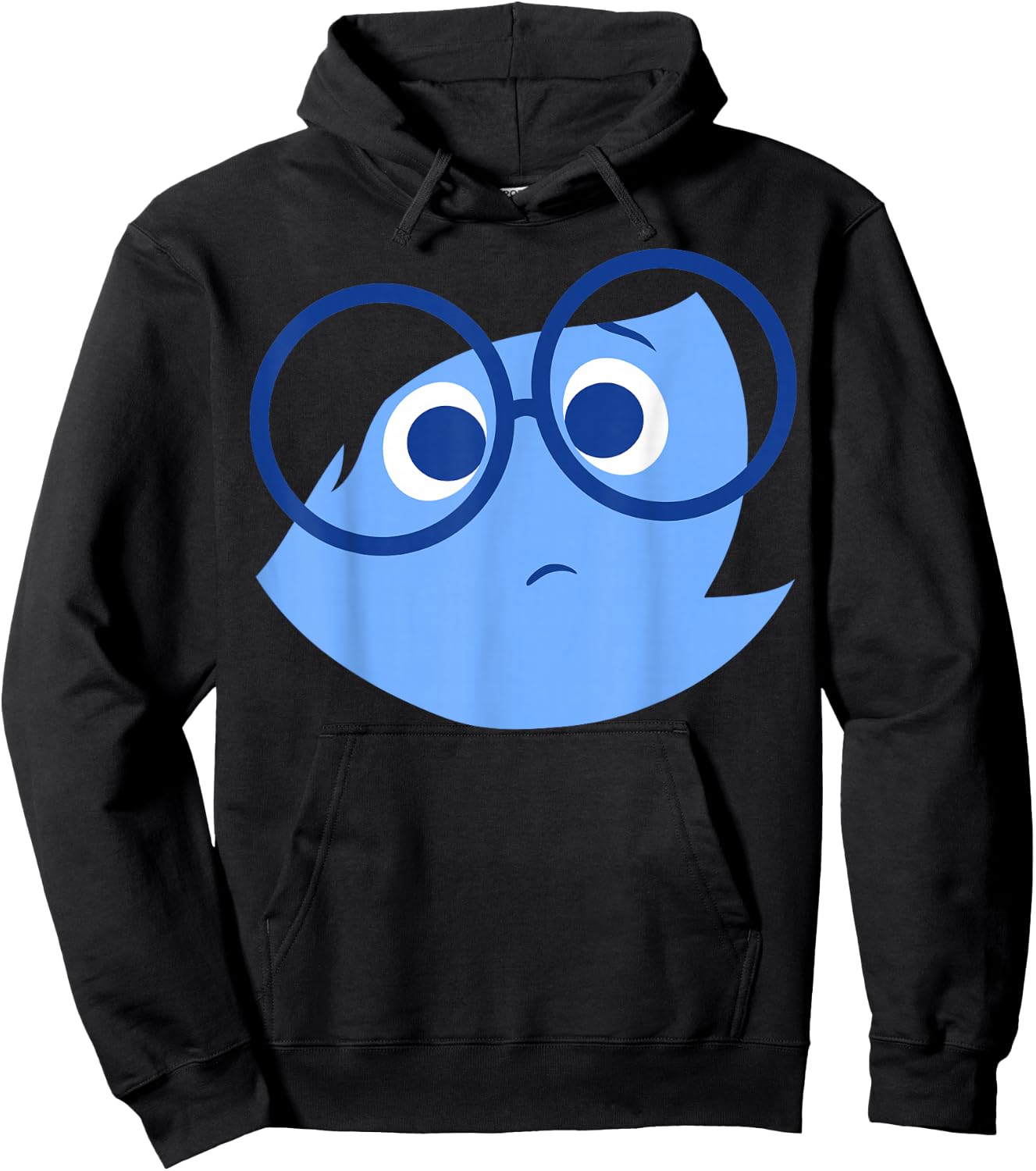 Disney Pixar Inside Out Sad Face Halloween Hoodie - Hoodie | Black