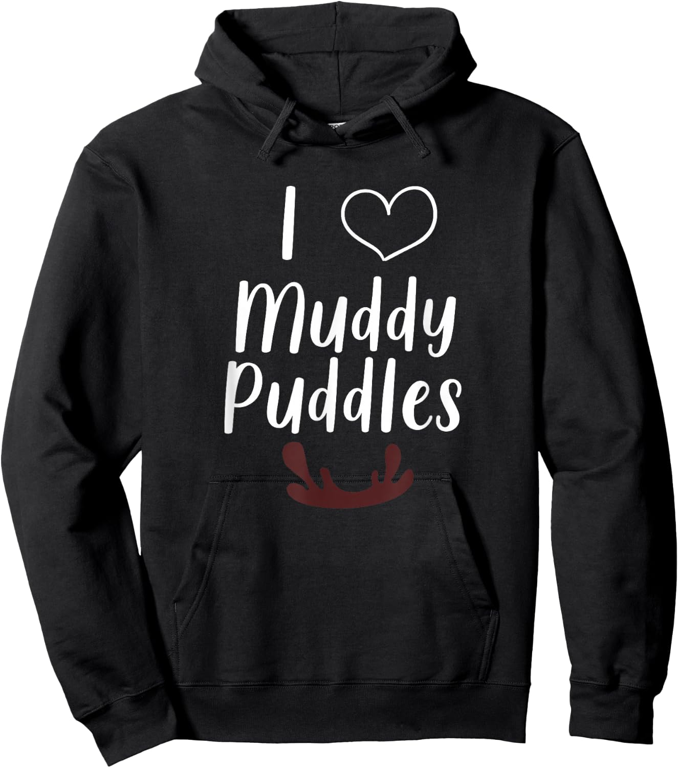 I Heart Muddy Puddles Hoodie - Hoodie | Black