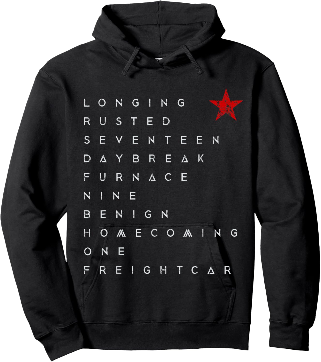 Red Soldier Trigger Words Winter Star Hero Russia Hoodie - Hoodie | Black