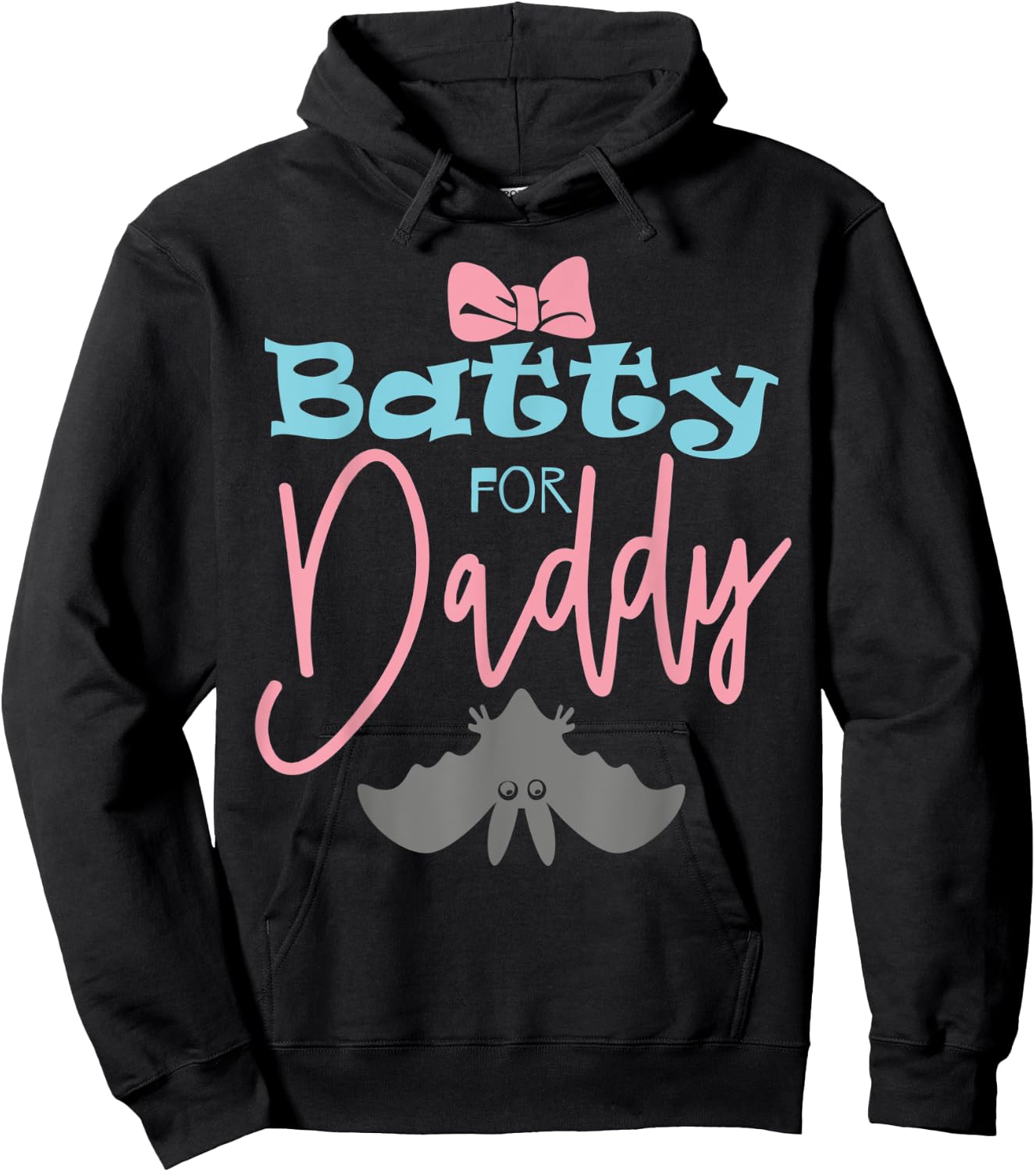 Funny Halloween Design Batty For Daddy Hoodie - Hoodie | Black