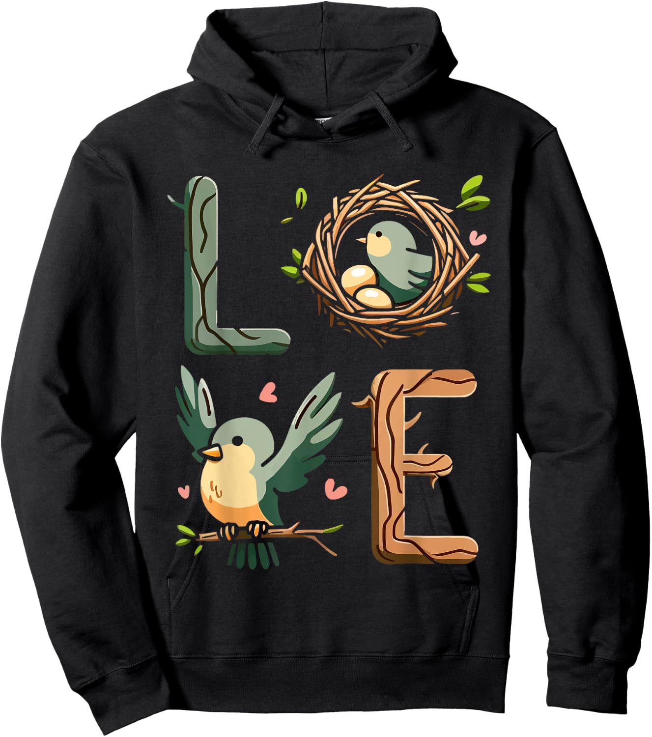 Funny Bird Watching Apparel Cool Bird Lover Present Designs Hoodie - Hoodie | Black