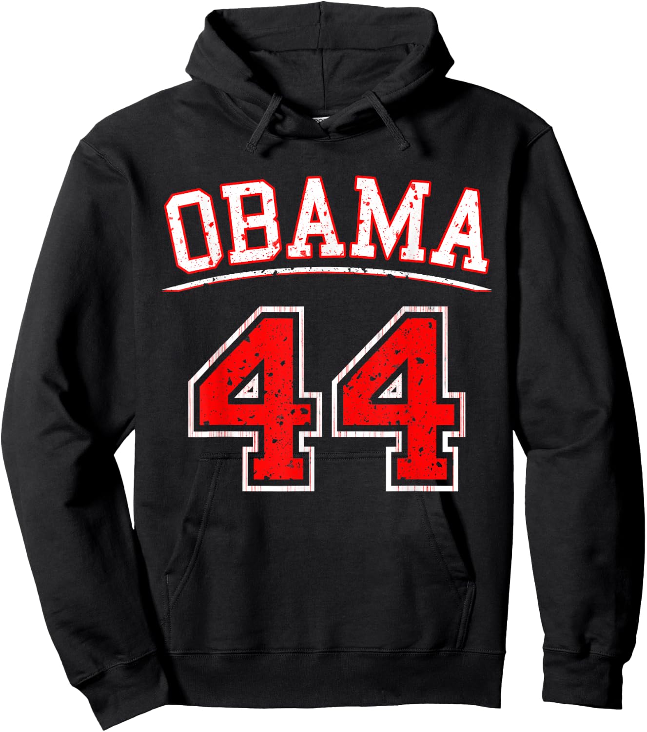 44th President Barack Obama 44 Hoodie - Hoodie | Black