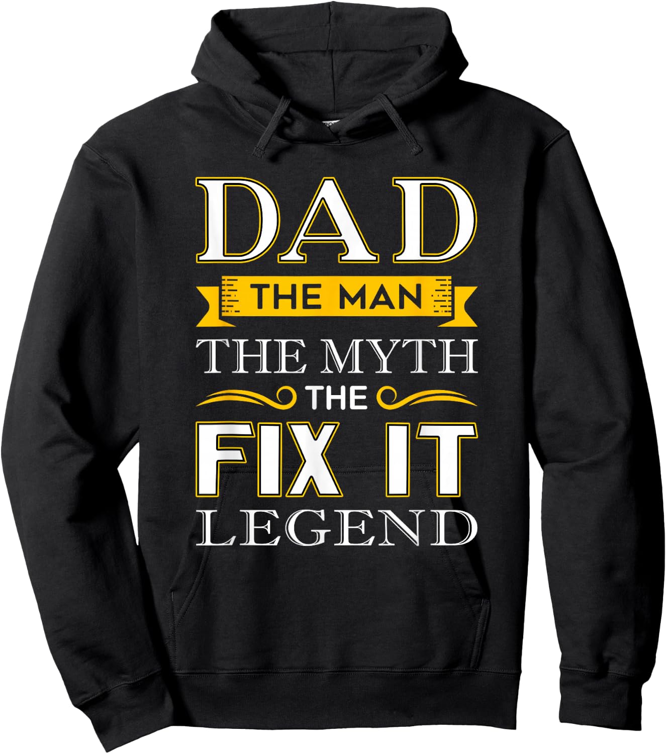 Mr Fix It Dad Fathers Day Handy Man Hoodie - Hoodie | Black