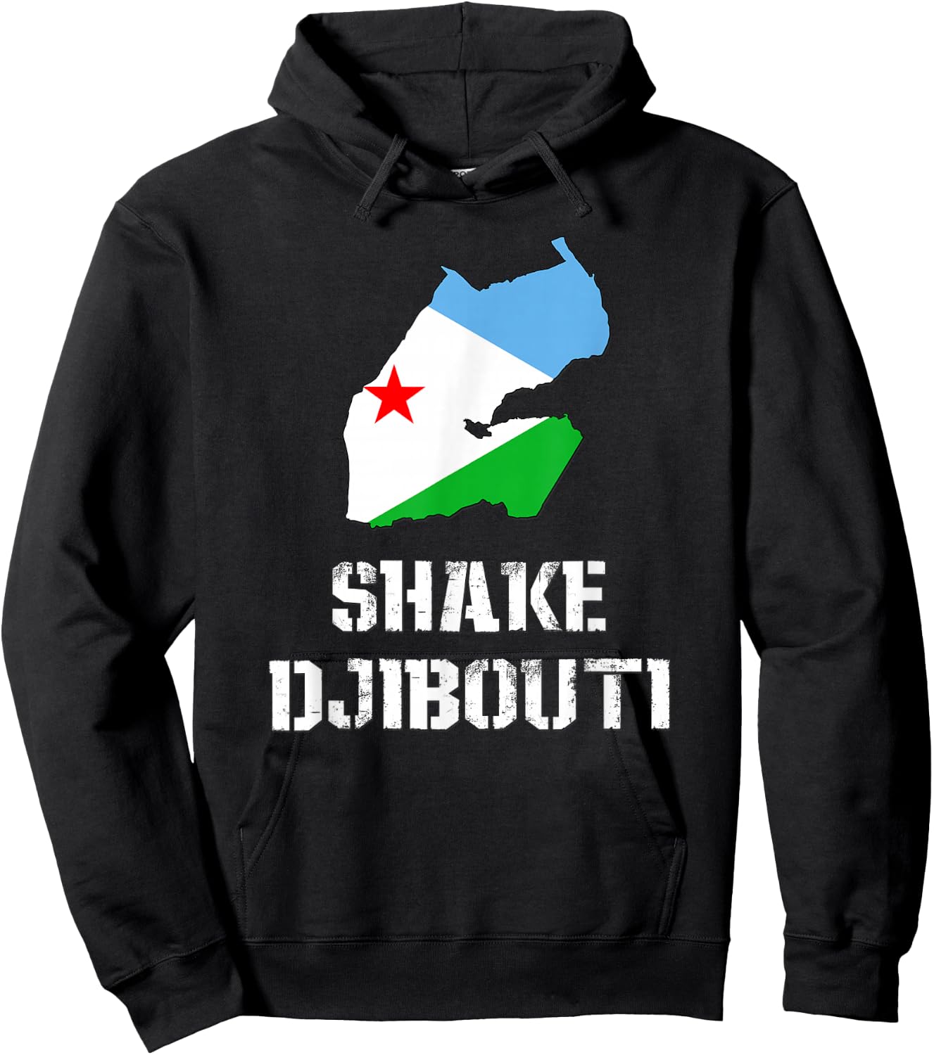 Funny SHAKE DJIBOUTI Hoodie - Hoodie | Black