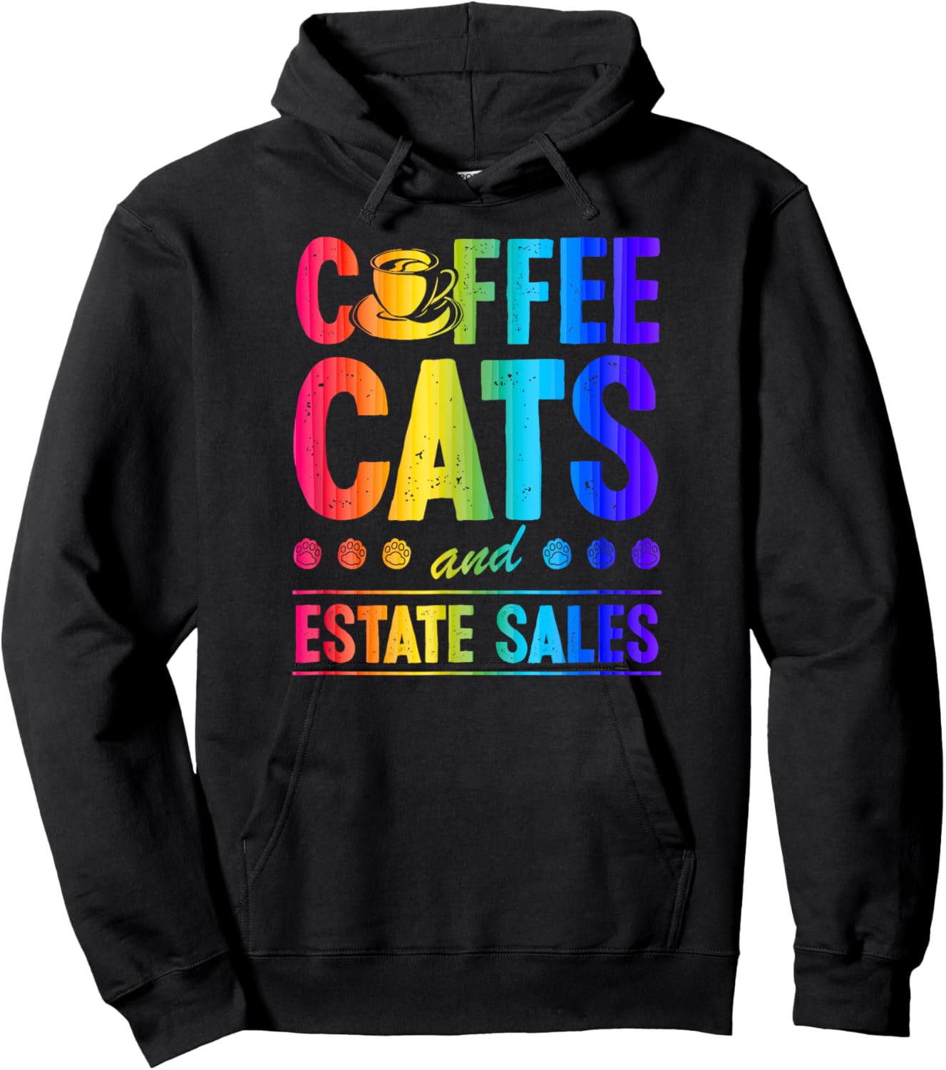 Coffee Cats And Estate Sales Hoodie - Hoodie | Black