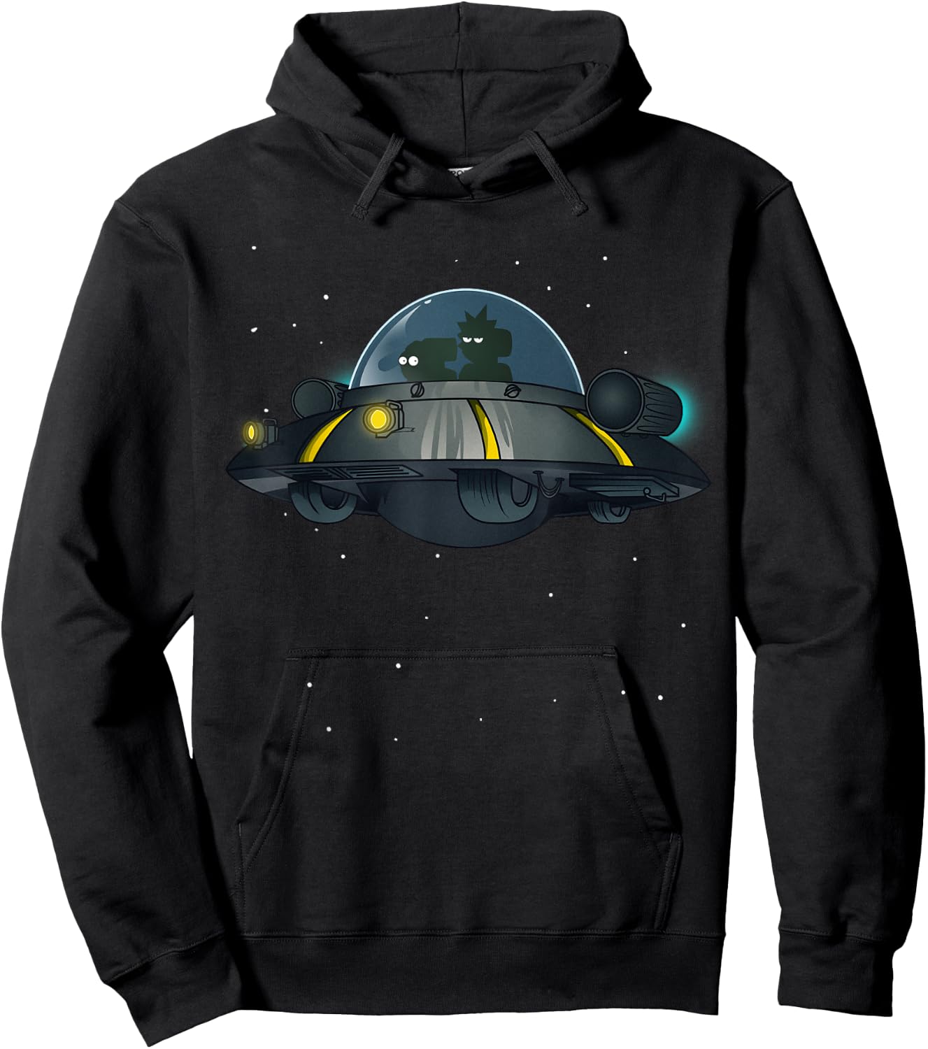 Mademark x Rick and Morty - Rick and Morty Shirt First Space Adventure Hoodie - Hoodie | Black