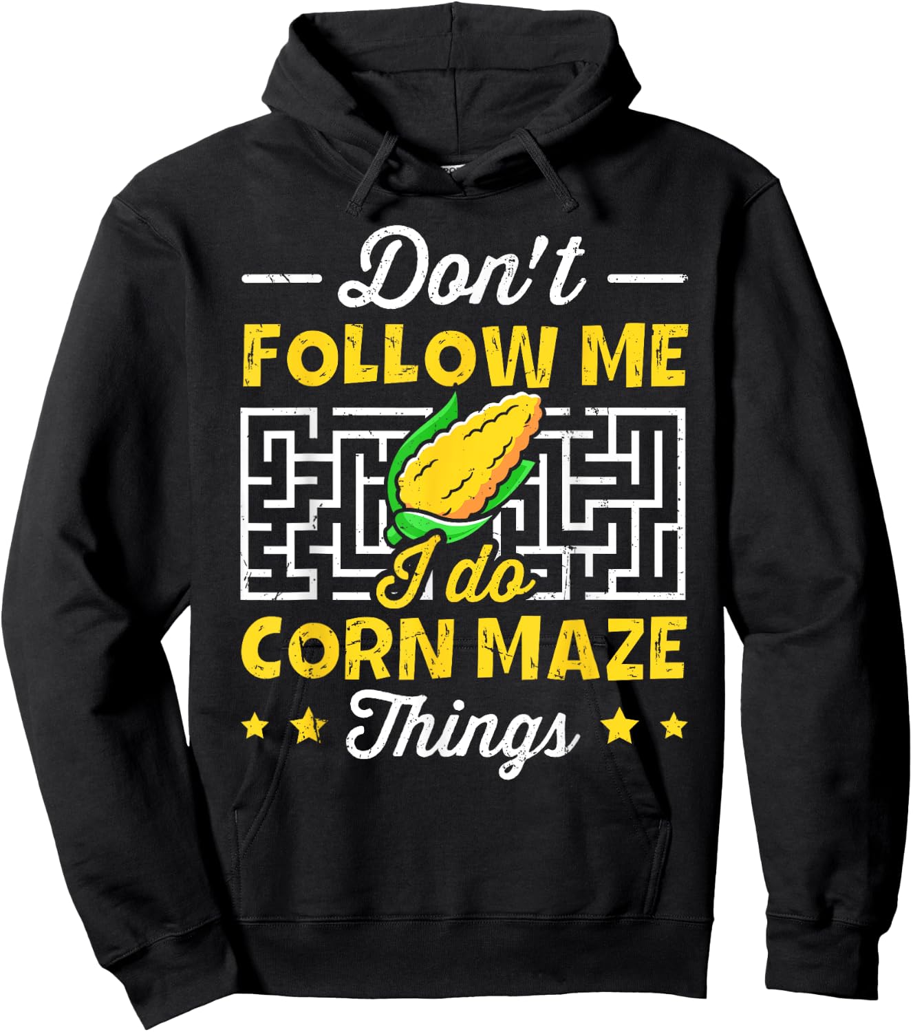 Corn Maze and Cornfield Quote for a Corn maze expert Hoodie - Hoodie | Black