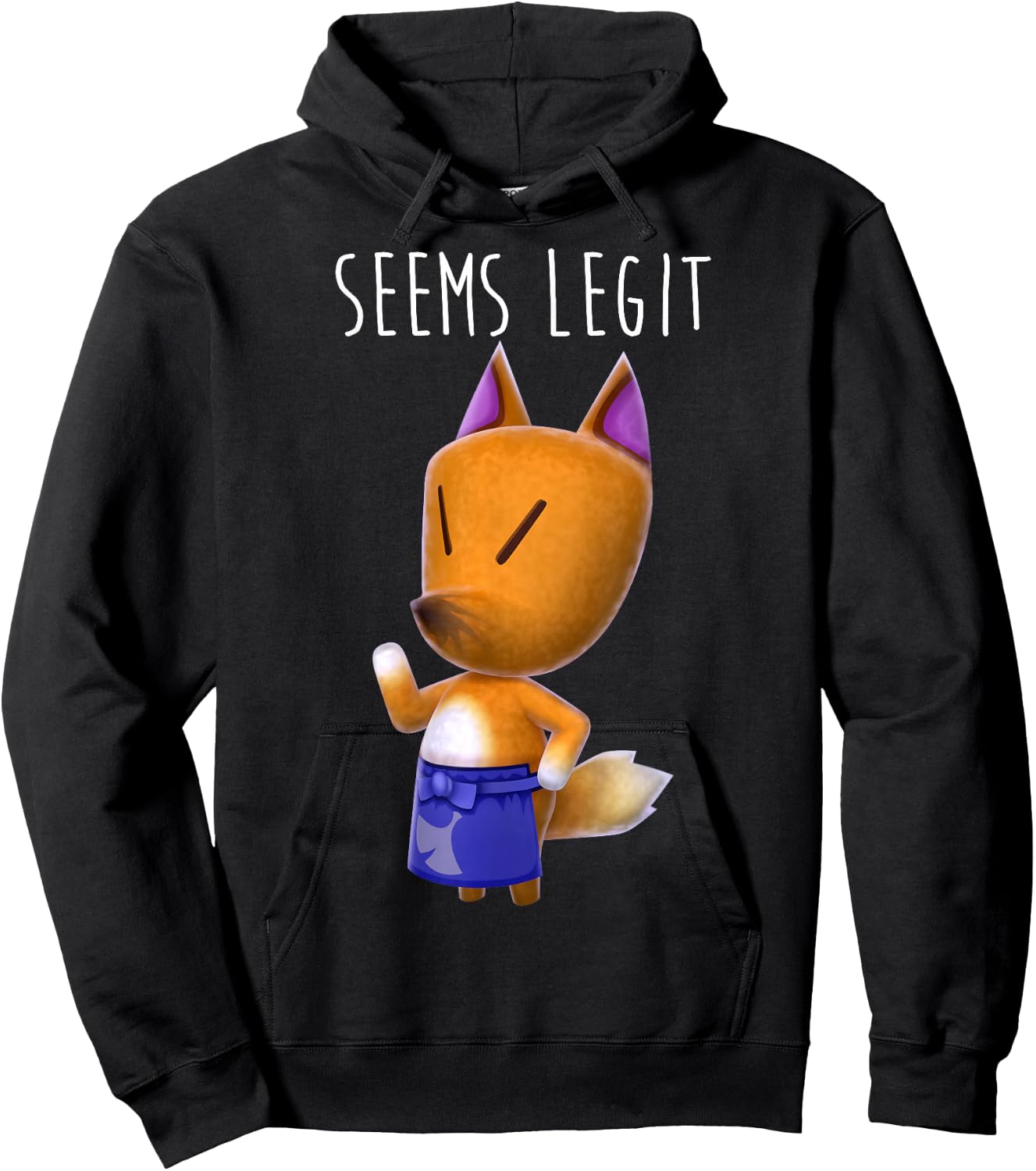Animal Crossing Redd The Fox Seems Legit Hoodie - Hoodie | Black
