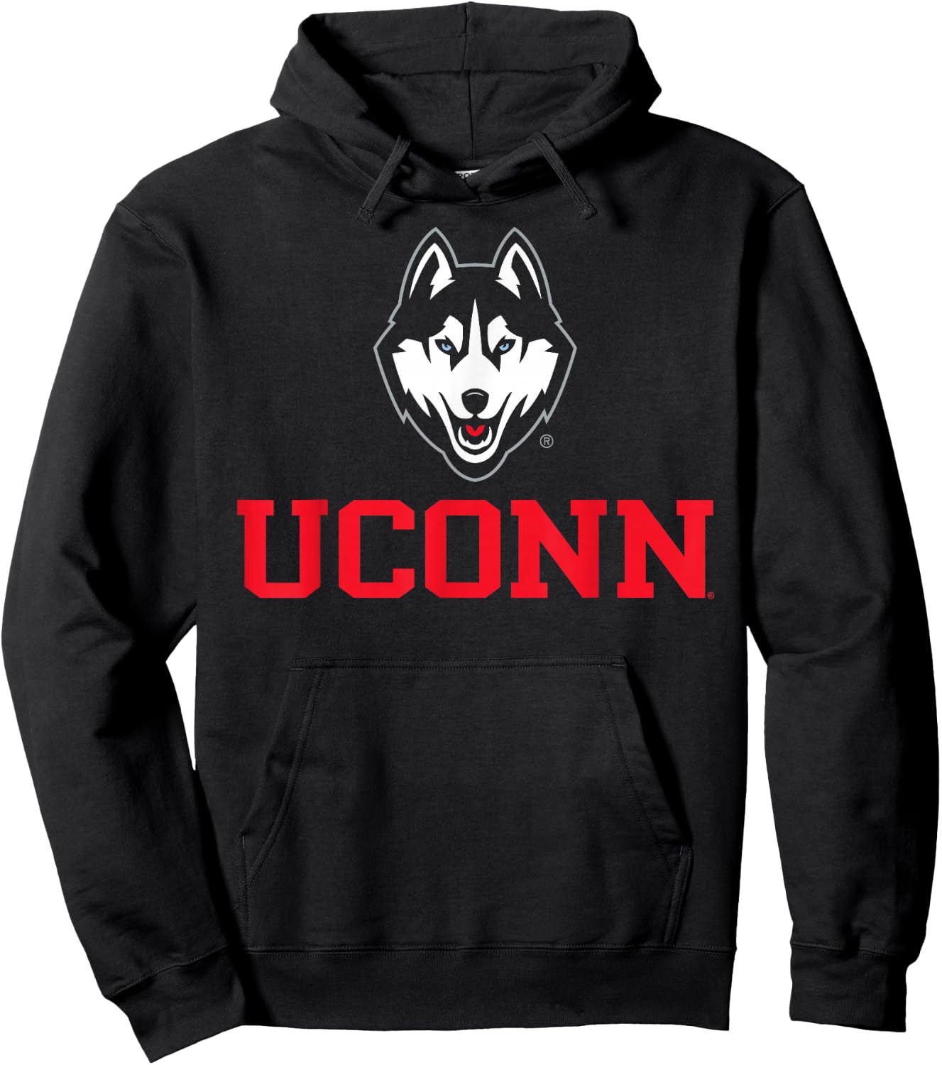Connecticut Huskies Sportsmanship Navy Officially Licensed Hoodie - Hoodie | Black
