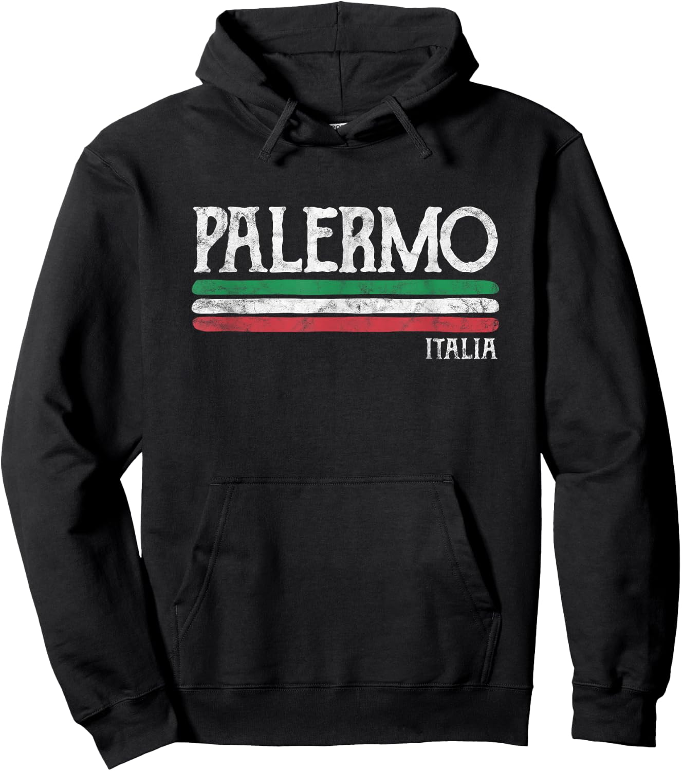 Palermo Sicily Italy Italian Flag Souvenirs Hoodie - Hoodie | Black