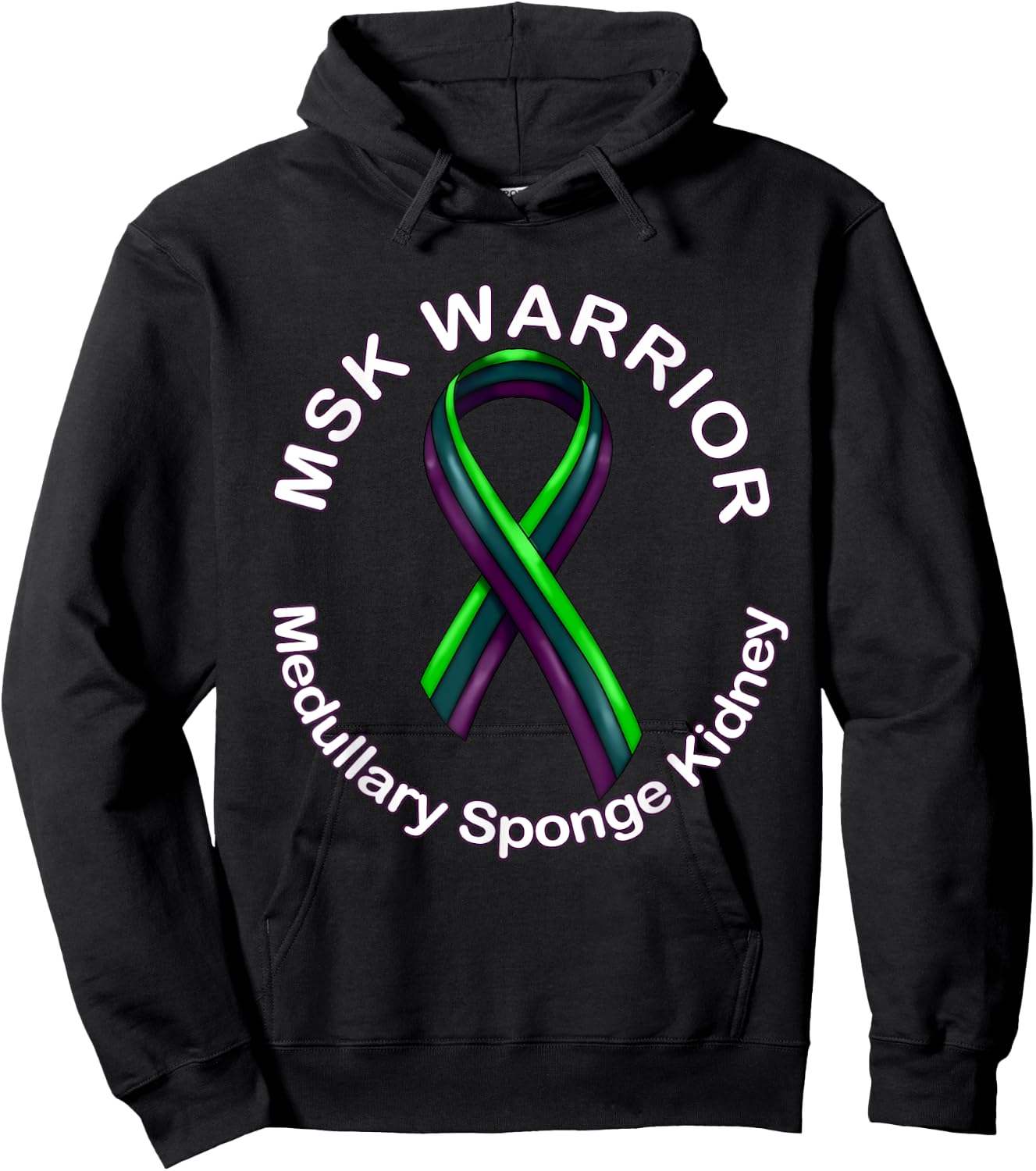 MSk Medullary Sponge Kidney Awarness Disease Hoodie - Hoodie | Black
