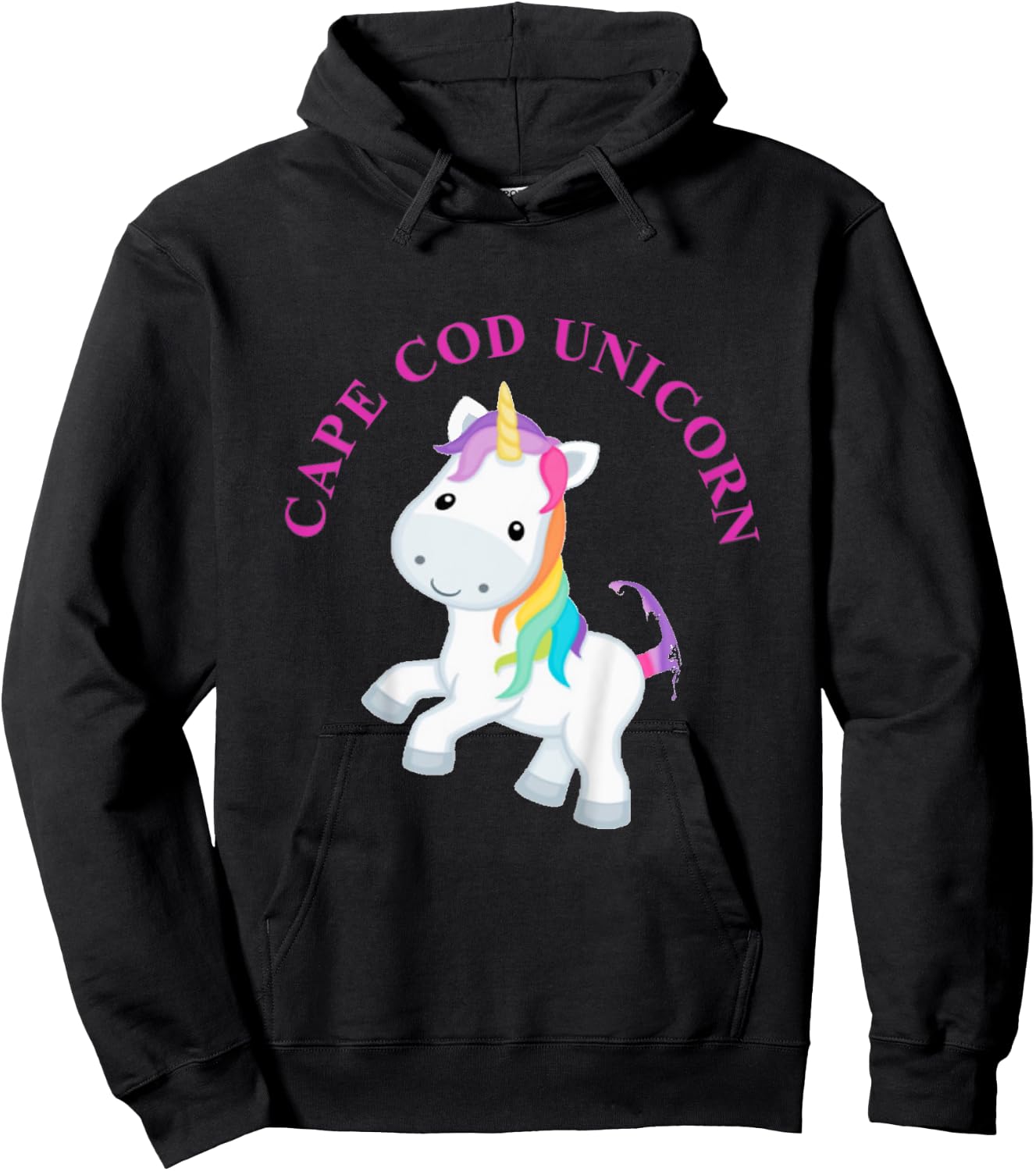Cape Cod Unicorn Youth Hoodie - Hoodie | Black