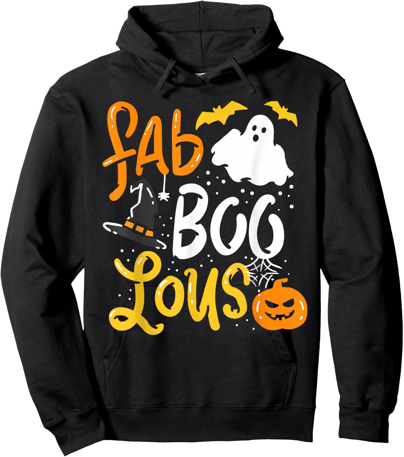 Halloween Shirt Fab Boo Lous Trick Or Treats Hoodie - Hoodie | Black