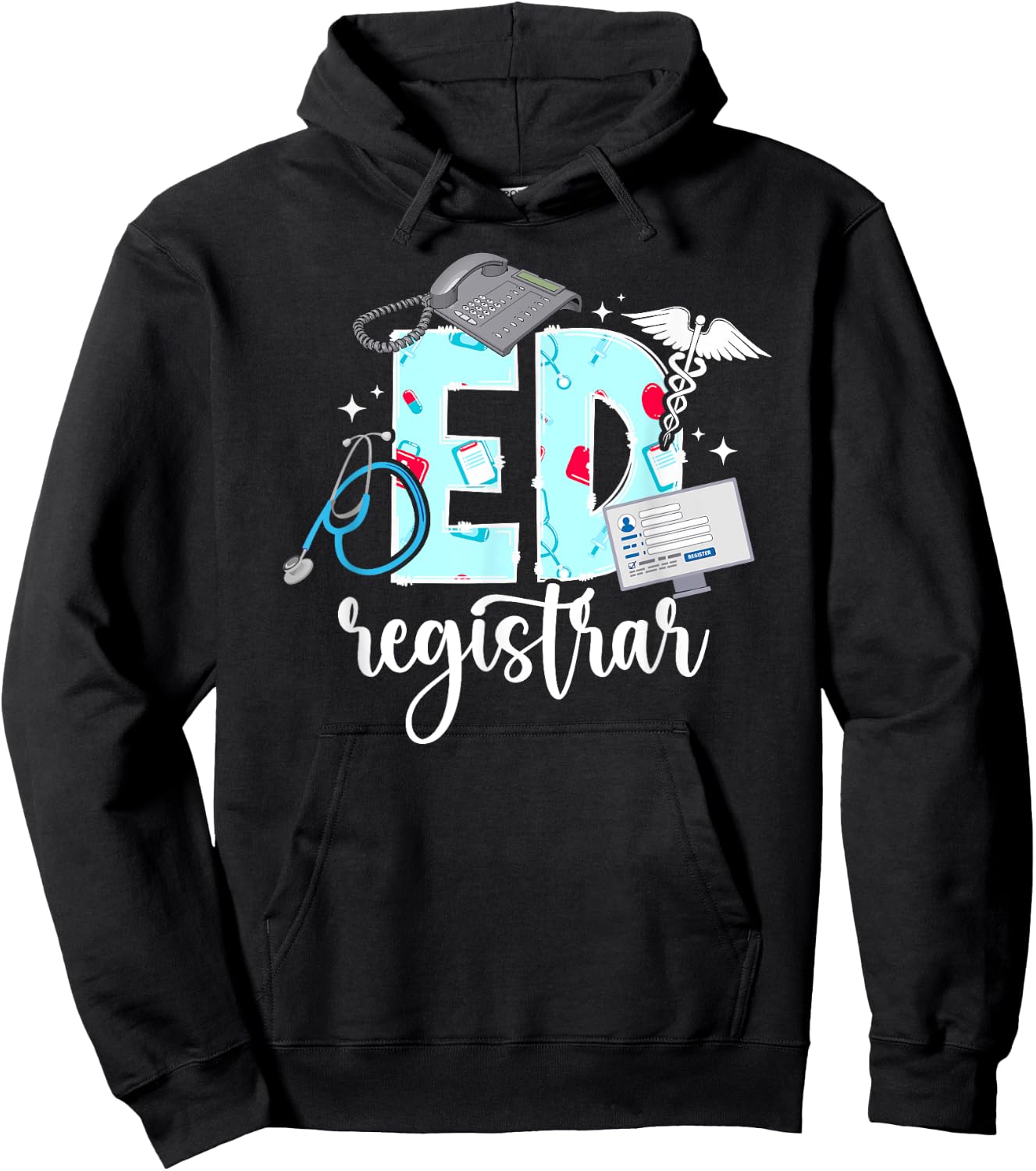 ED Registrar Patient Registration Appreciation Hoodie - Hoodie | Black