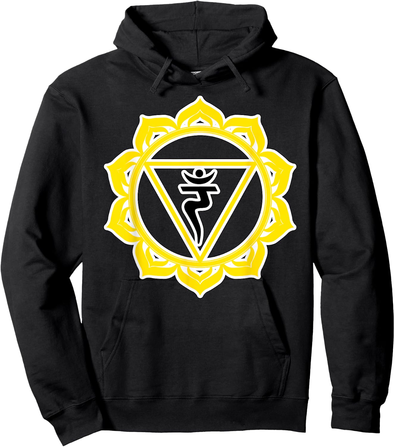 Yoga Manipura Solar Plexus Wisdom Power Yellow Chakra Hoodie - Hoodie | Black