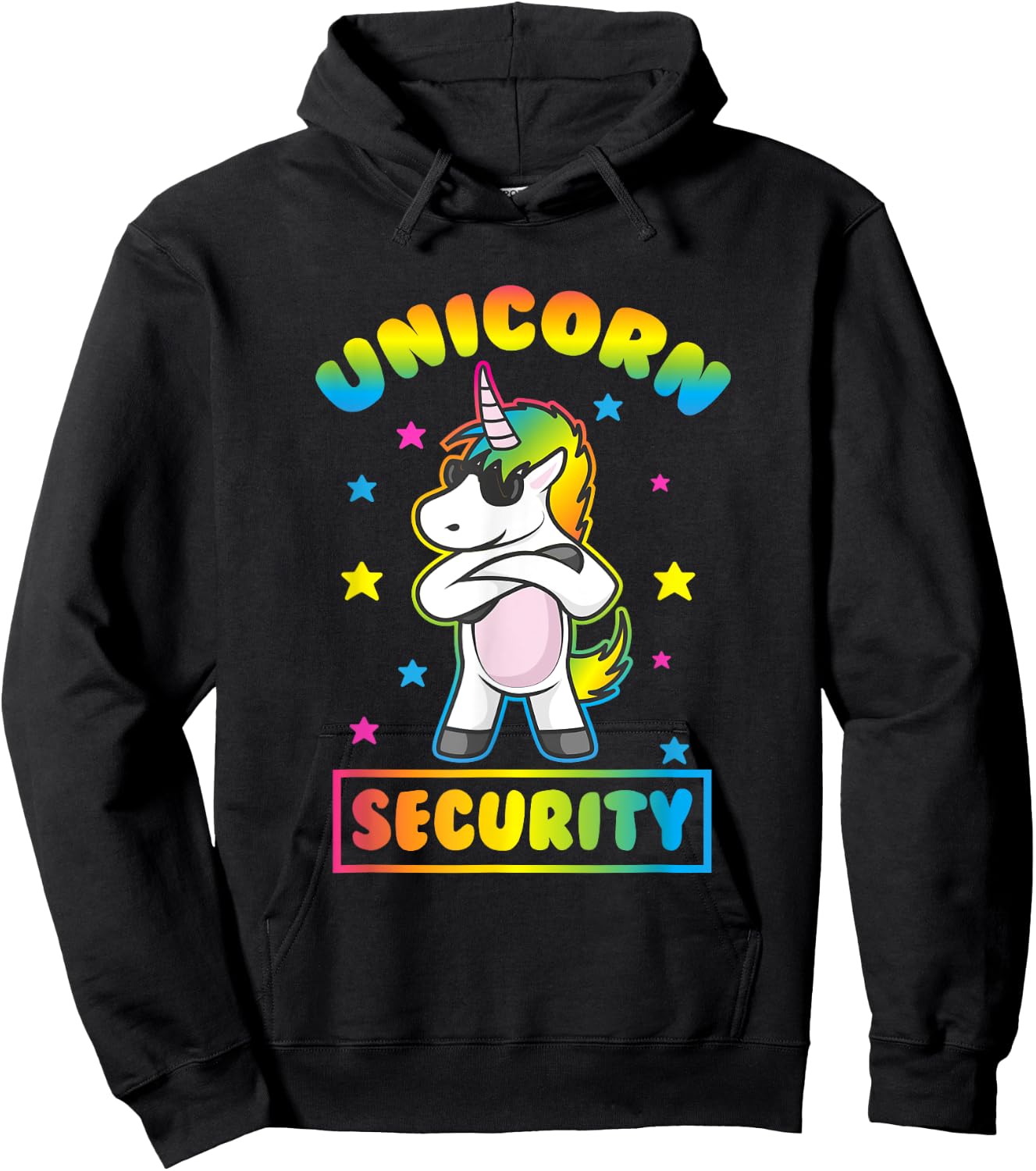 Unicorn Security Shirt Funny Unicorn Hoodie - Hoodie | Black