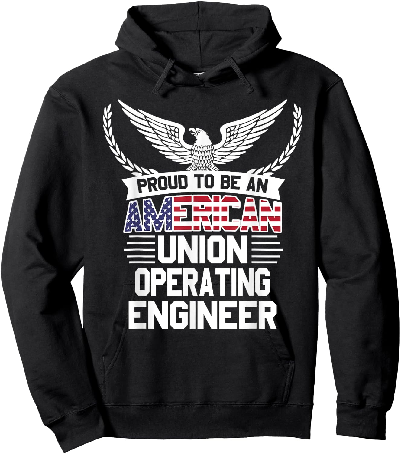 American Union Operating Engineer Pride Hoodie - Hoodie | Black