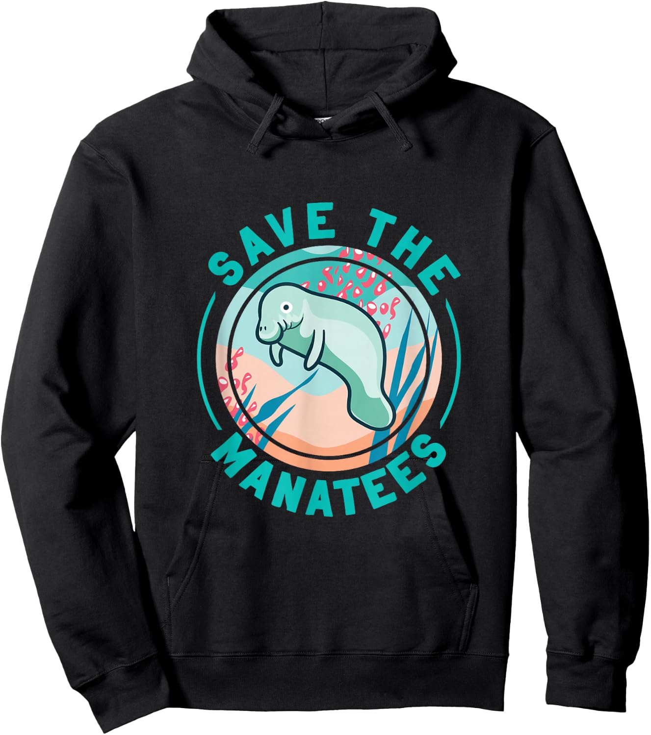 Cute Save The Manatees Hoodie - Hoodie | Black