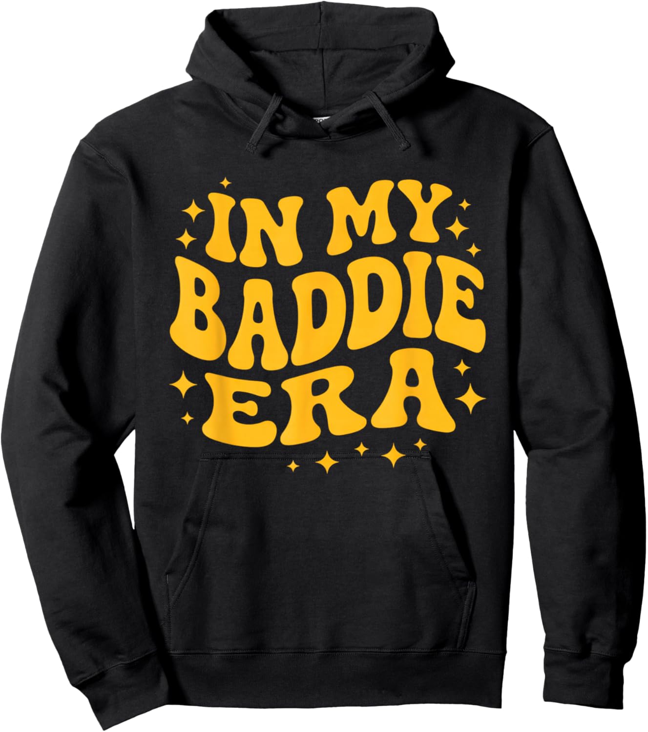 in My Baddie Era Retro Funny Hoodie - Hoodie | Black