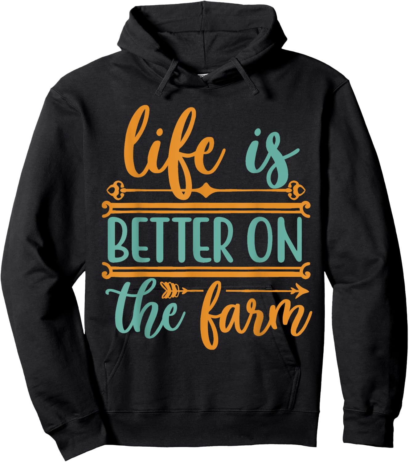 Life Is Better On The Farm Farming Rancher Farmer Gift Hoodie - Hoodie | Black