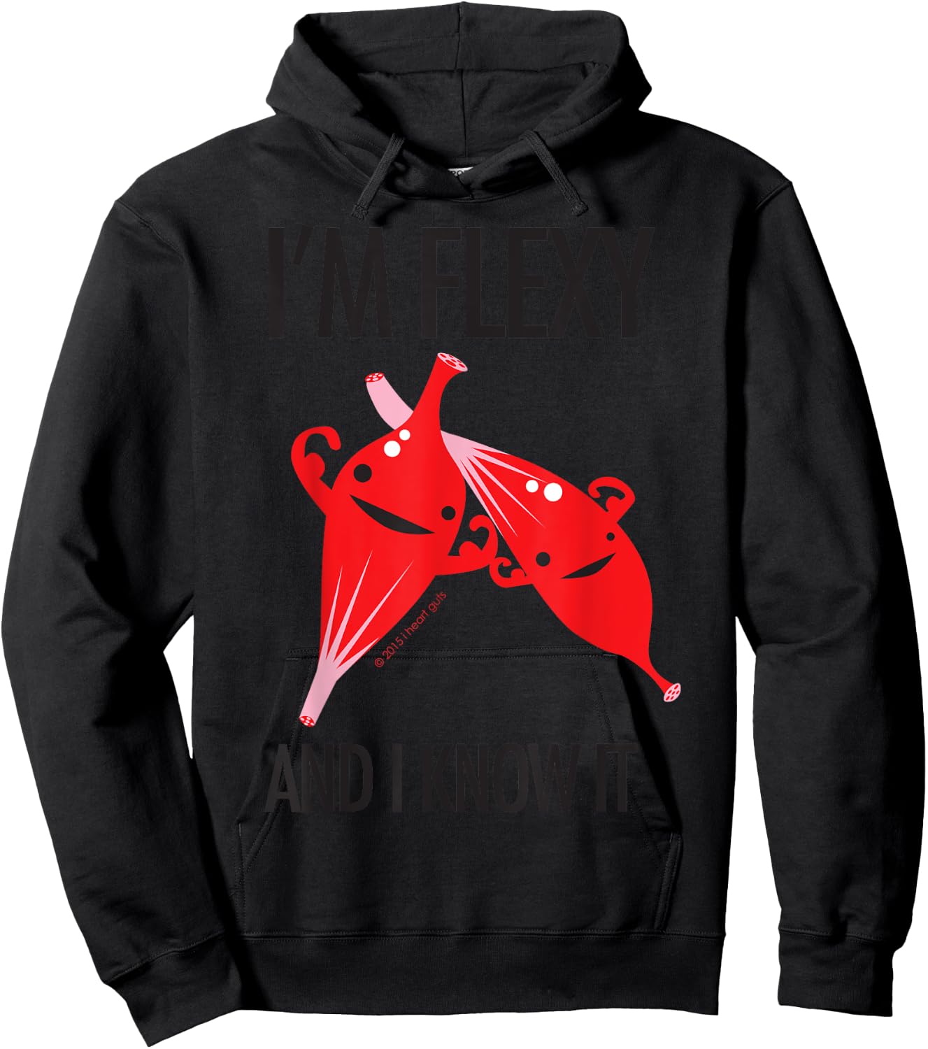 Muscle - I'm Flexy and I Know It - Physical Therapy Hoodie - Hoodie | Black