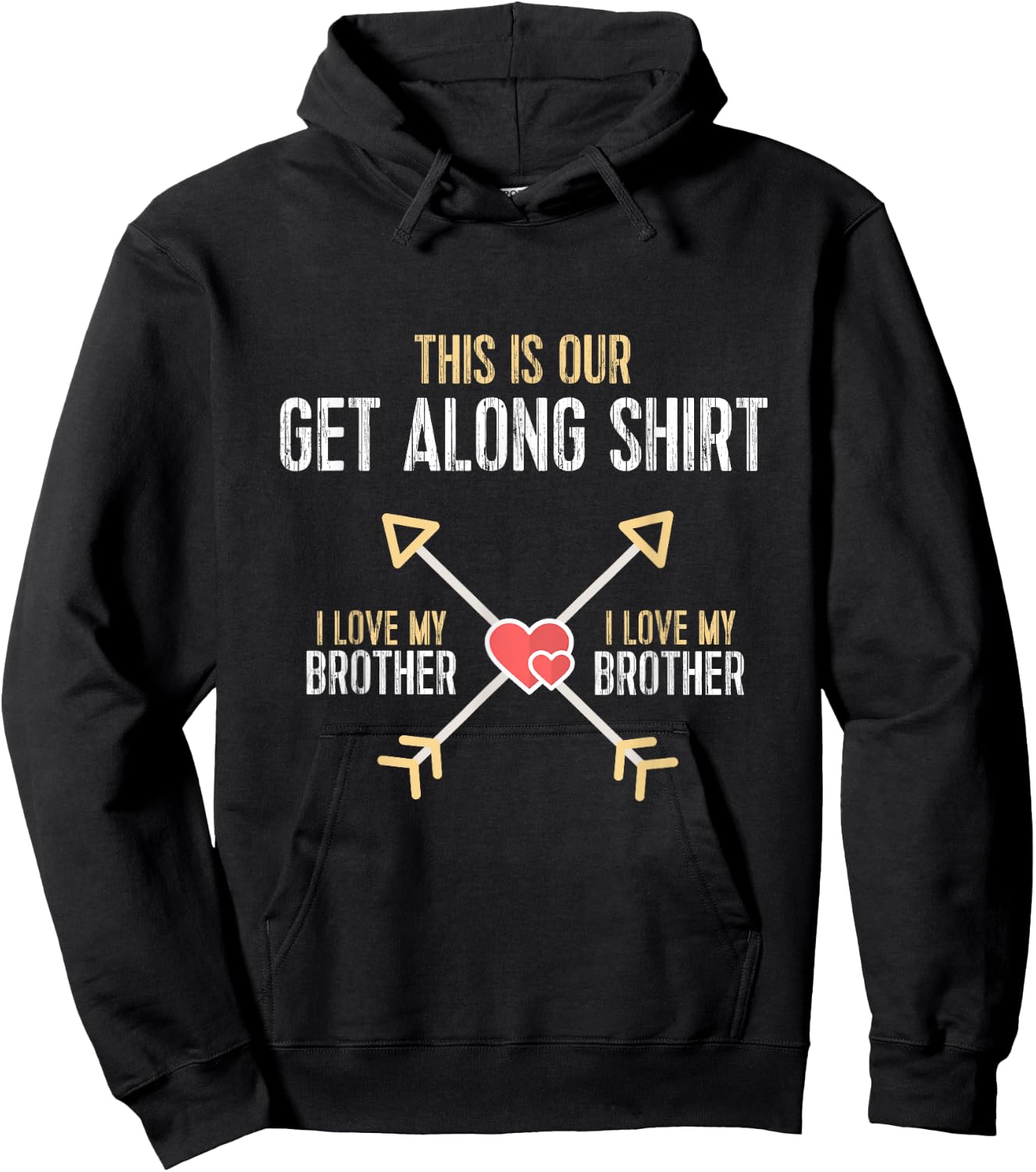 Sibling Fighting Getalong - Brother/Brother Hoodie - Hoodie | Black