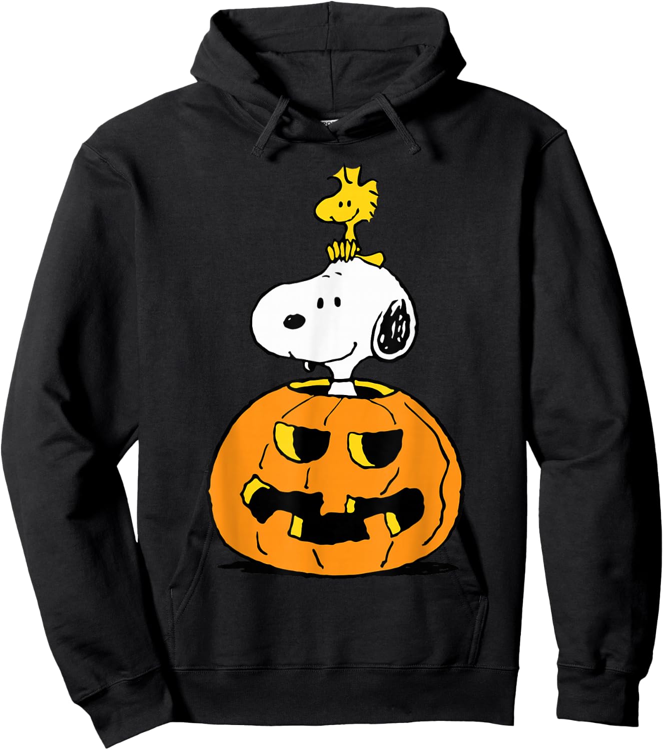 Peanuts Halloween Snoopy and Woodstock Hoodie - Hoodie | Black