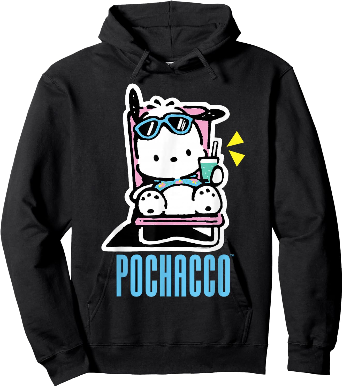 Pochacco Summer Drink Hoodie - Hoodie | Black