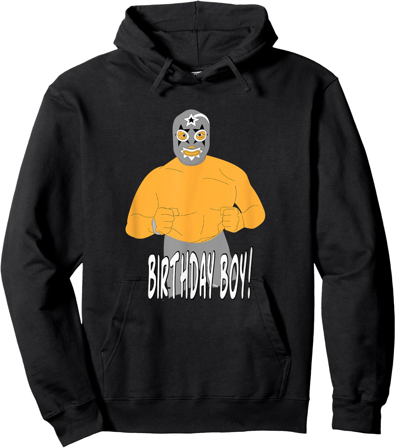 Lucha Libre Birthday Party T Shirt Hoodie - Hoodie | Black