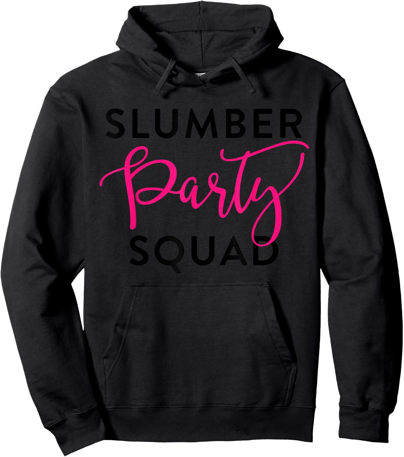 Slumber Party Squad Shirt Sleepover Crew for Girl Teen Women Hoodie - Hoodie | Black