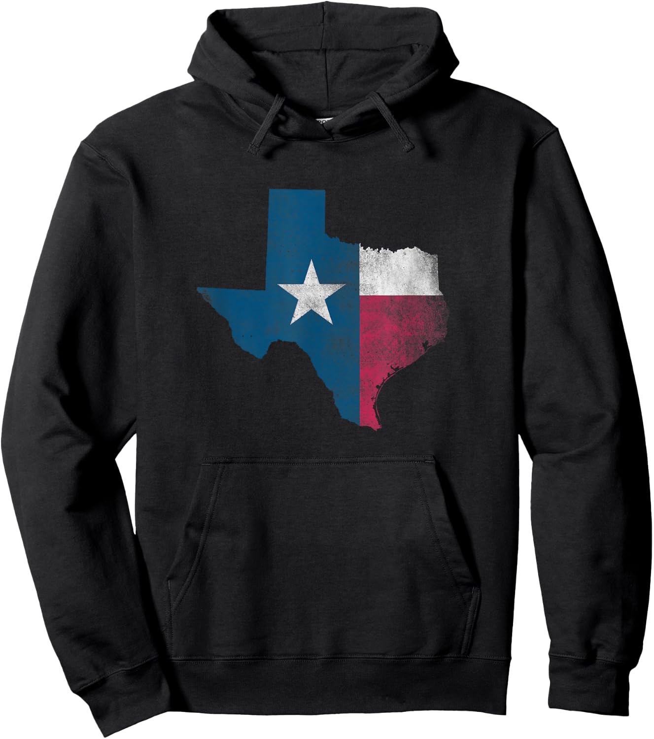 Vintage Texas State Flag Shirt - Lone Star State Pride Hoodie - Hoodie | Black