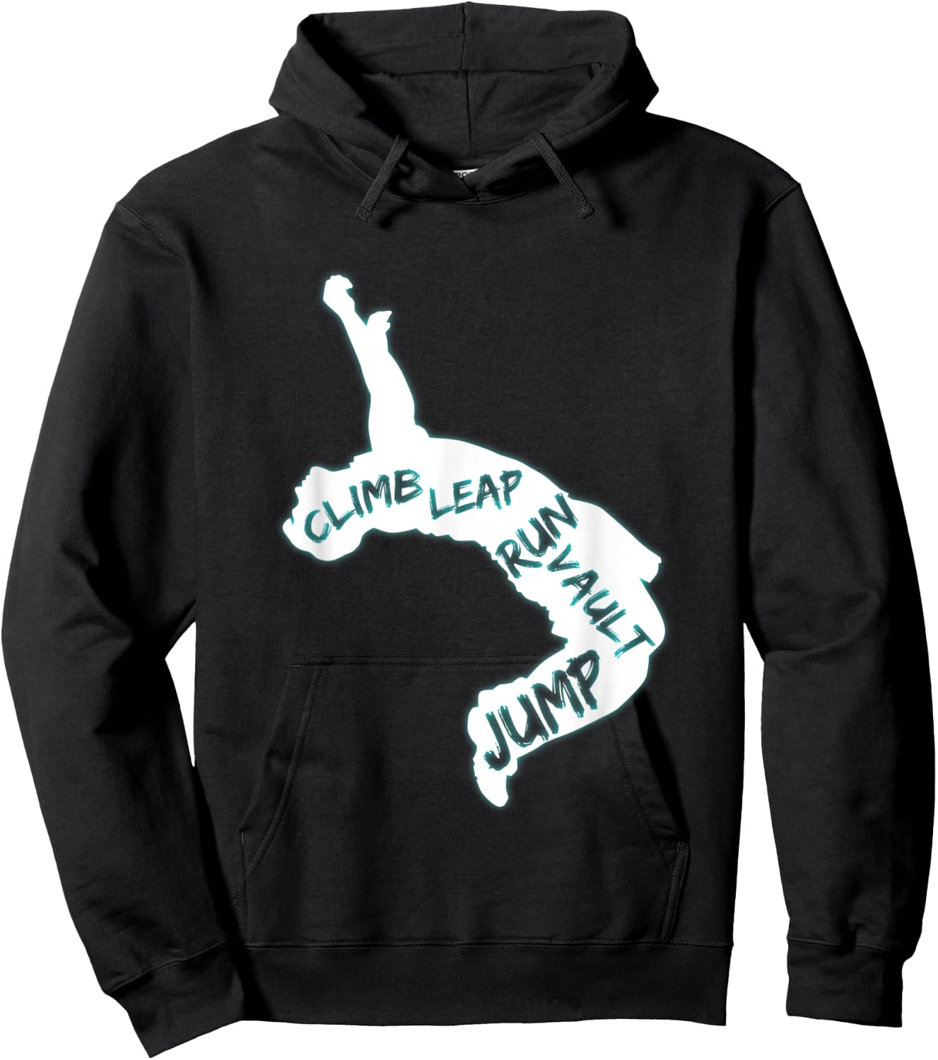 Parkour City Ninja Free Running Leap Vault Jump Athlete Gift Hoodie - Hoodie | Black