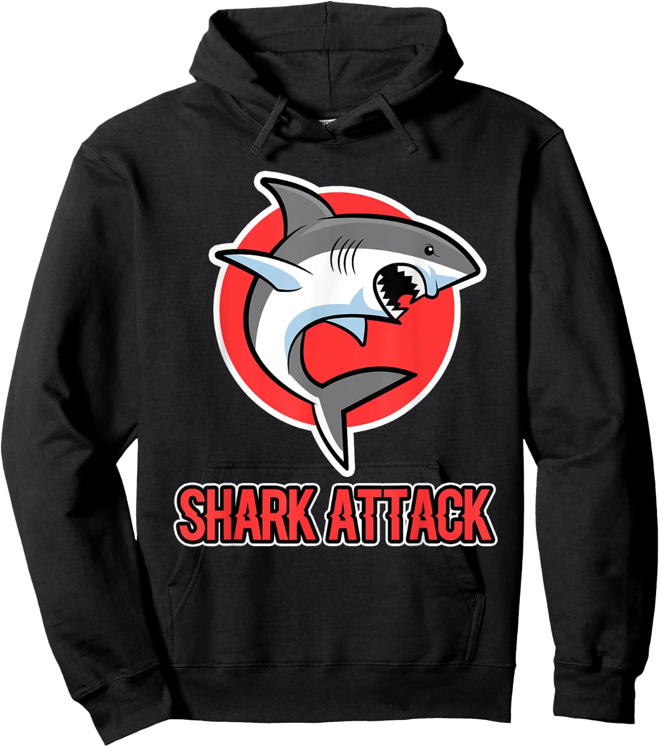 Shark Design - Shark Attack - Shark Hoodie - Hoodie | Black