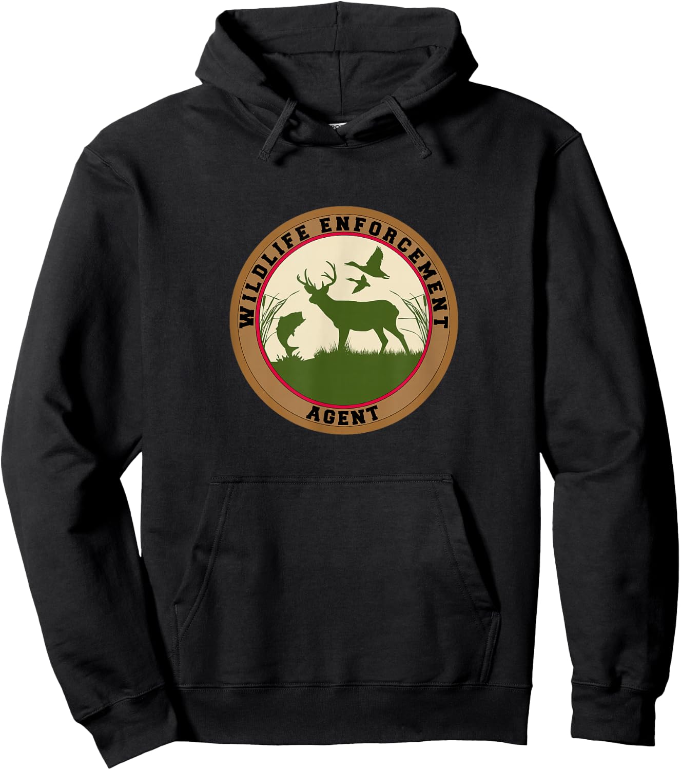 Wildlife Enforcement Agent Officer Uniform Duty Hoodie - Hoodie | Black