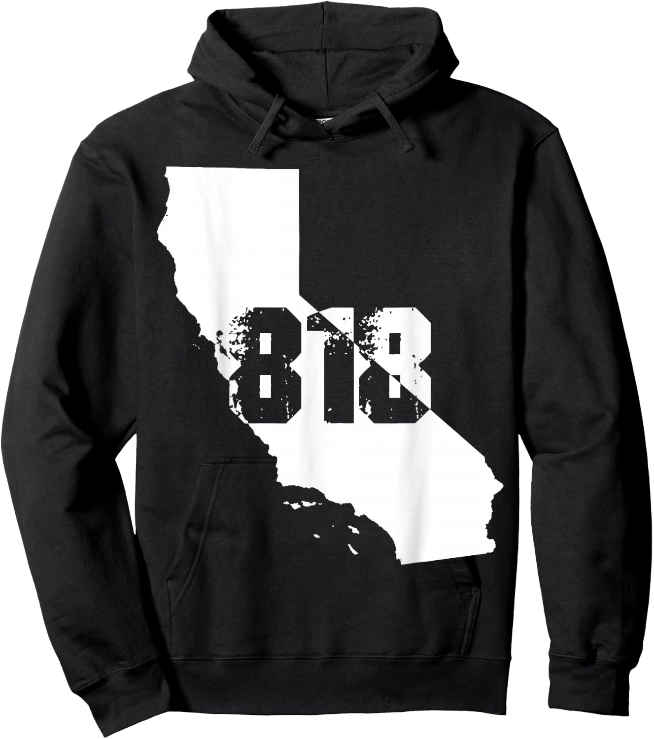 818 Strong: Los Angeles, California Area Code Number Hoodie - Hoodie | Black