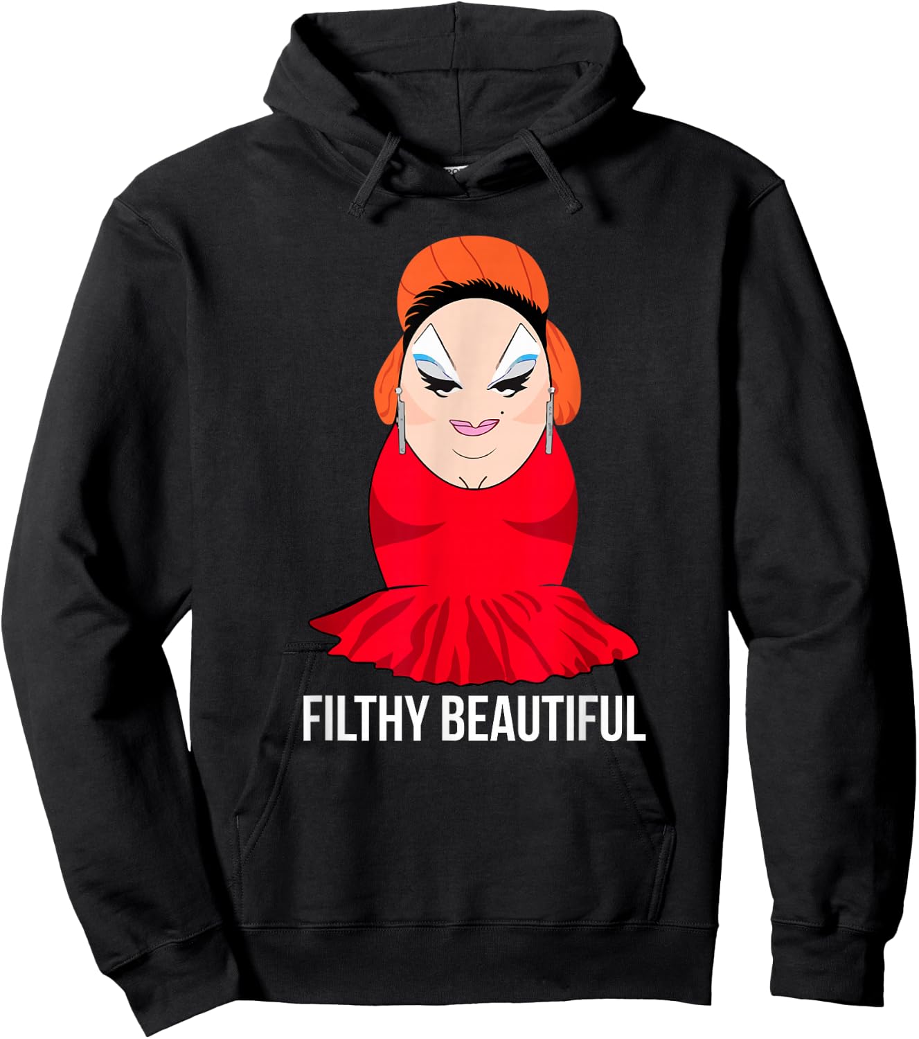 Divine is Filthy Beautiful Drag Queen Hoodie - Hoodie | Black