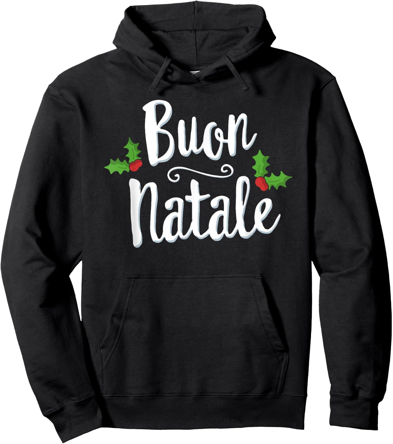 BUON Natale Italy Pride Xmas Holiday Italian Christmas Hoodie - Hoodie | Black